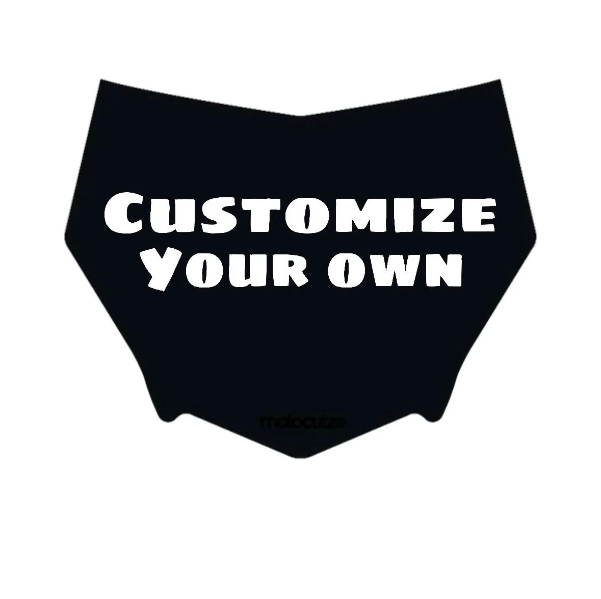 Custom Motocutz Plate Decal