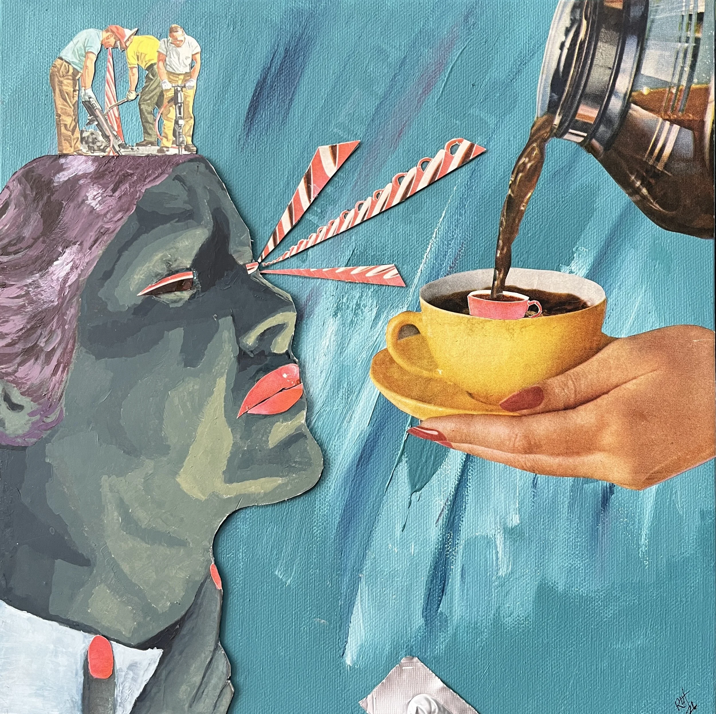 Coffee.Migraine.Coffee.Migraine. 12x12 $150