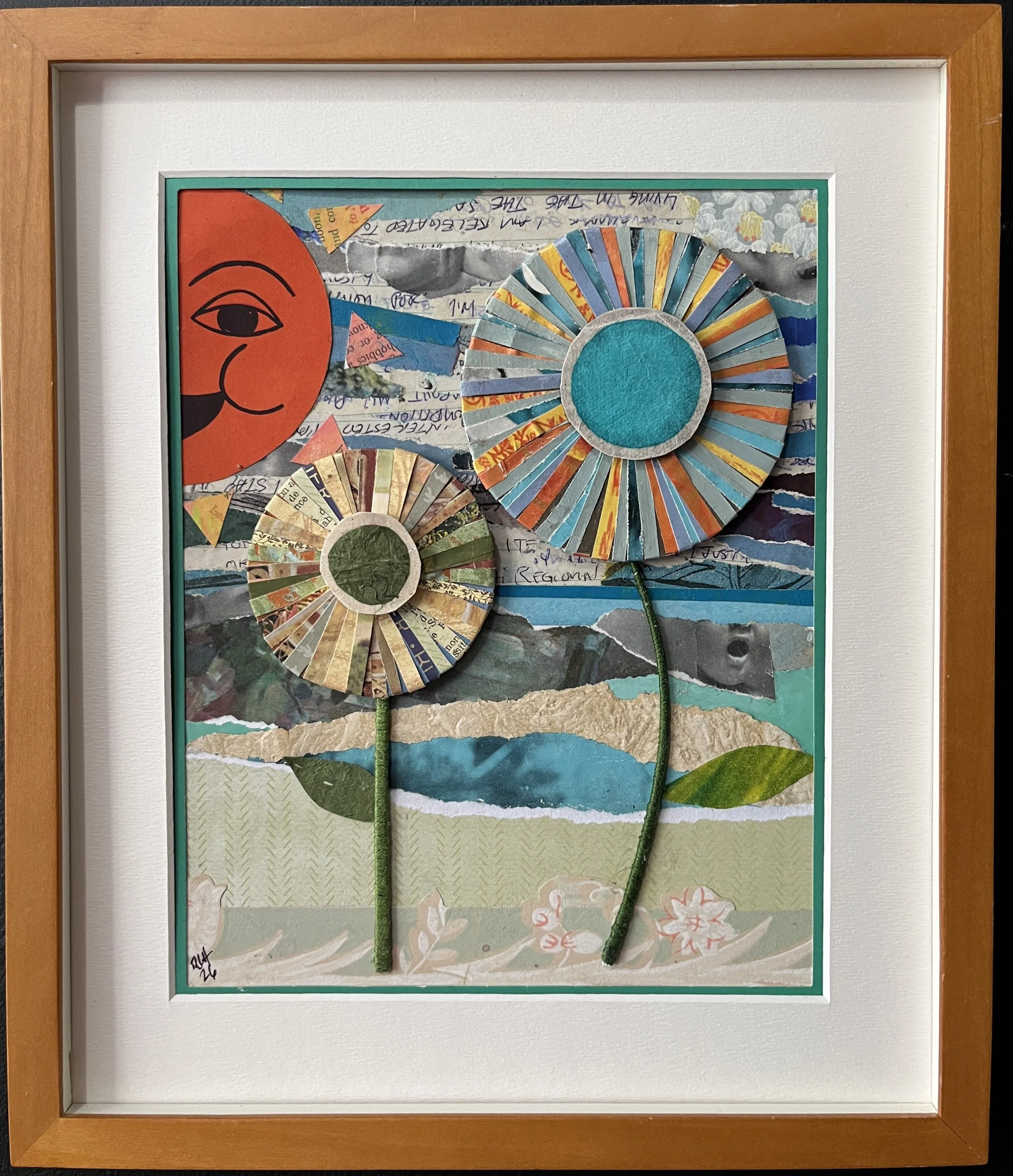 Flowers and Sun 16x20 $90