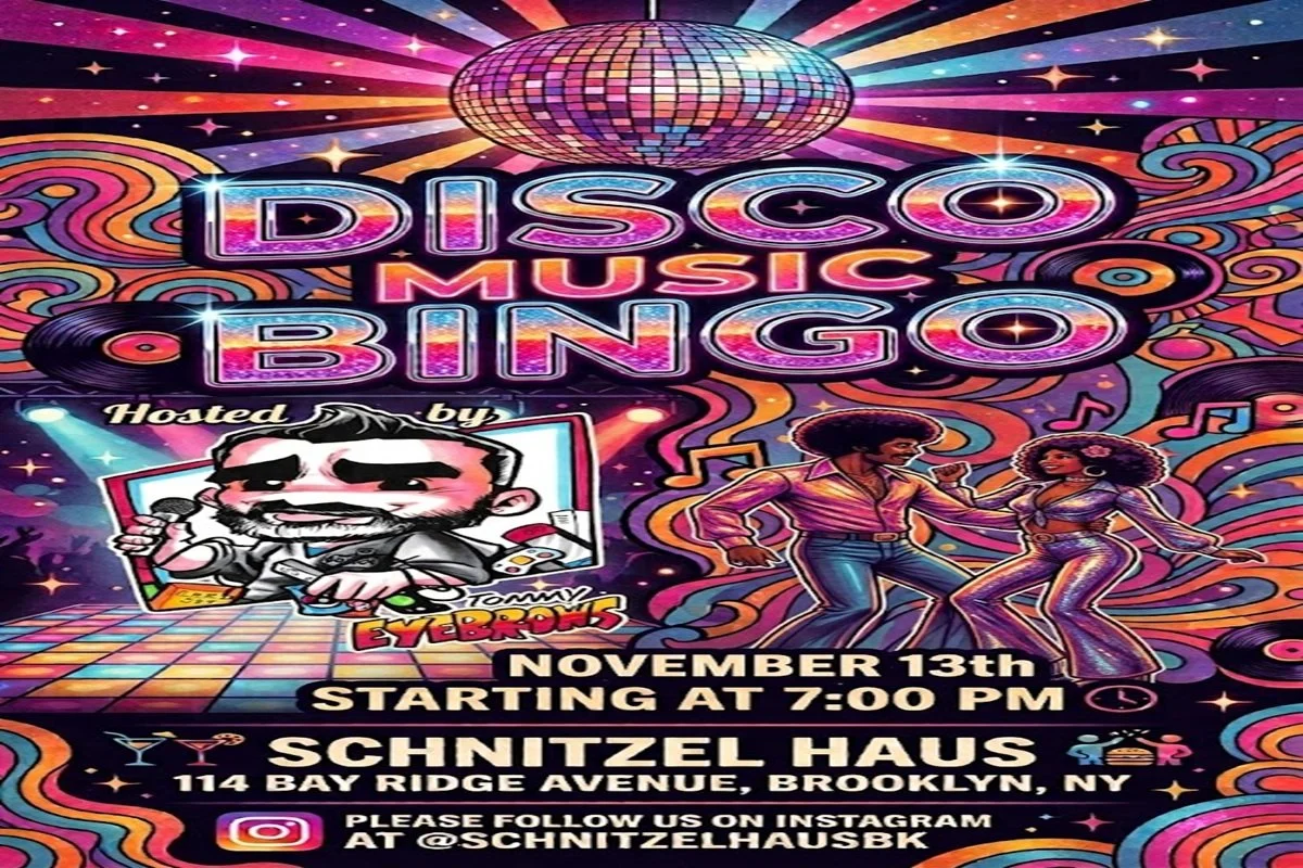 I Love Disco Music Bingo