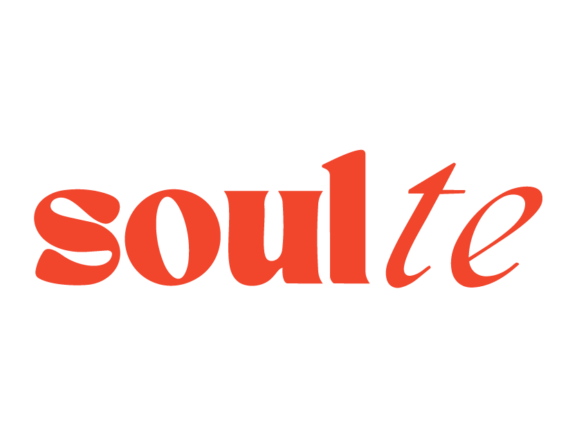 The word "soul" written in red lowercase letters with a black background.