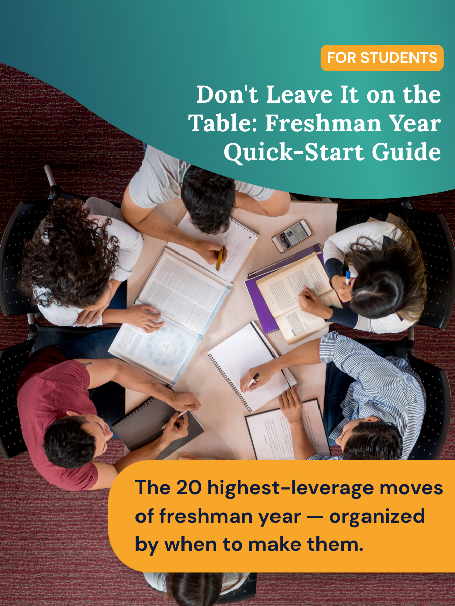 Don't Leave It on the Table: Freshman Year Quick-Start Guide