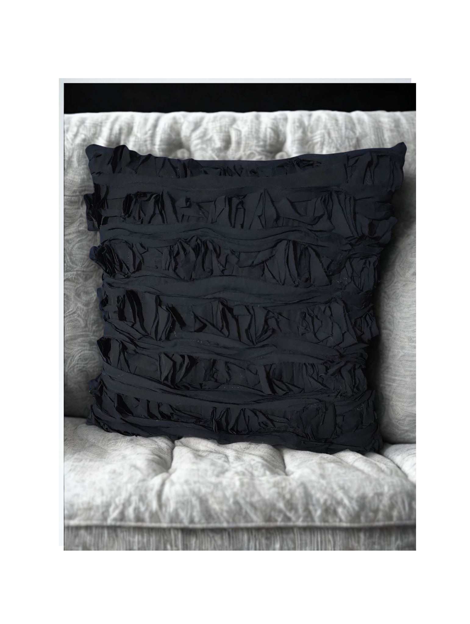 20"x20" Navy Embroidered Throw