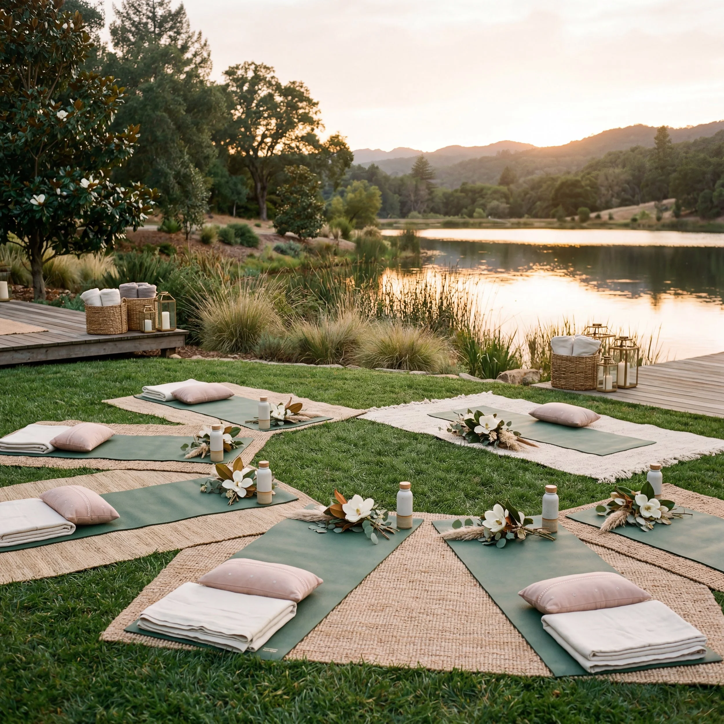 agnolia Social Club themed experience wellness event outdoor setting North Georgia
