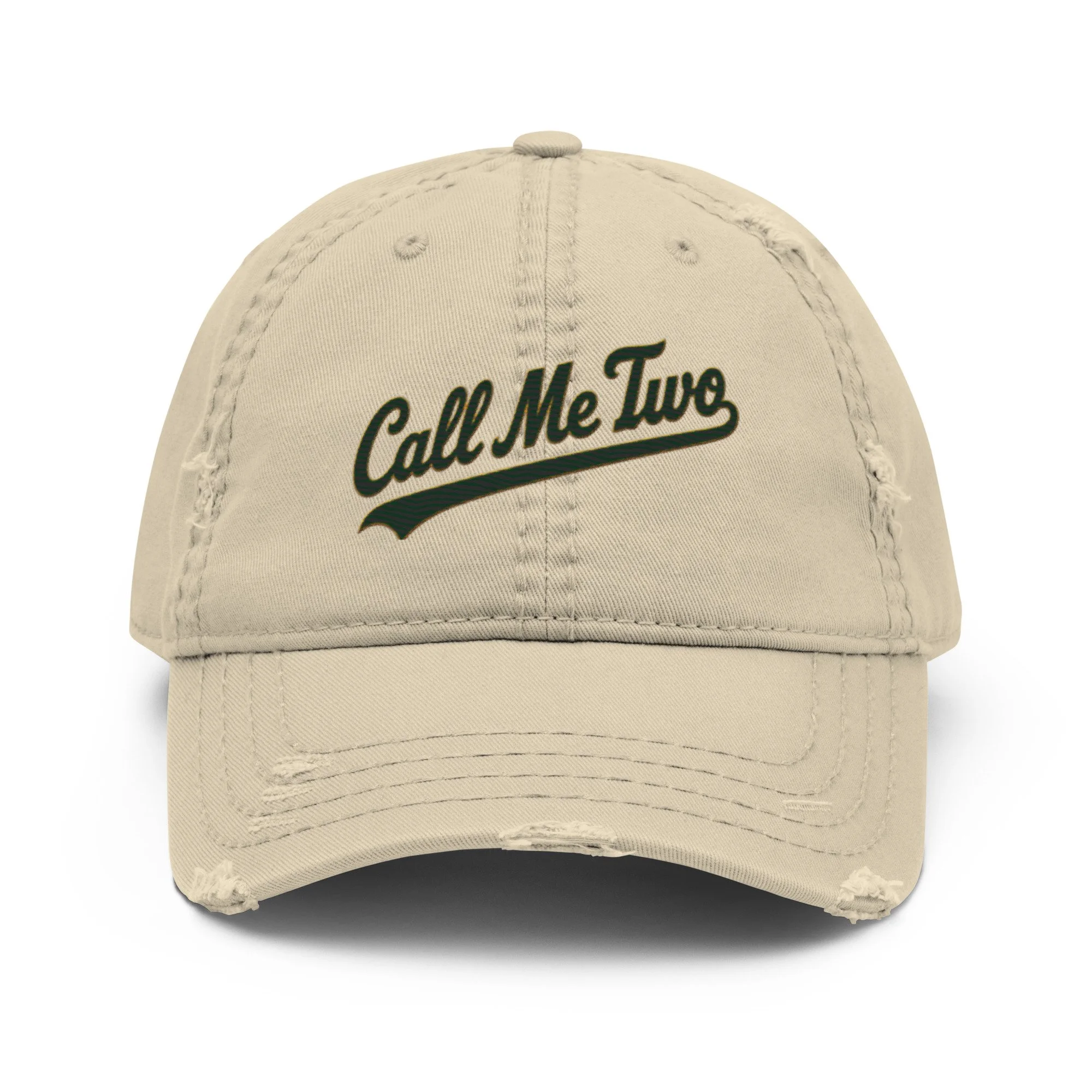 Distressed Vintage Dad Hat by CALL ME TWO