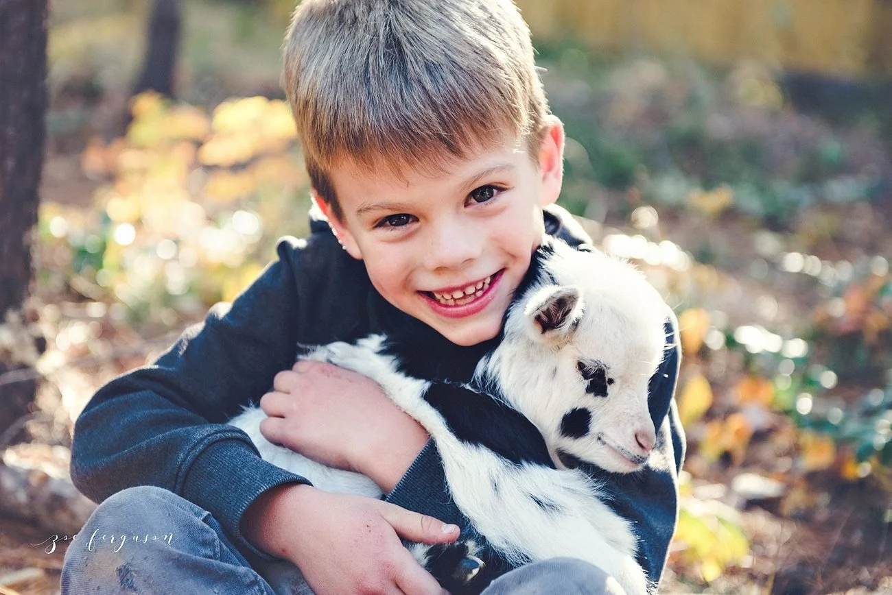 A boy and his goat