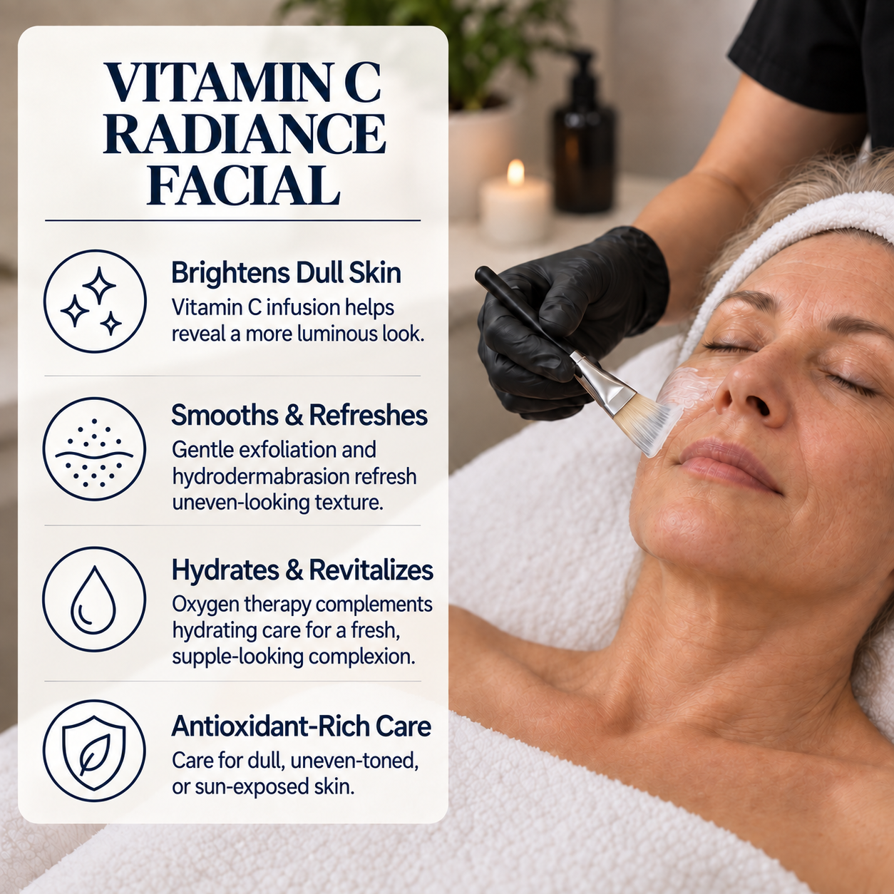 Vitamin C anti aging facial