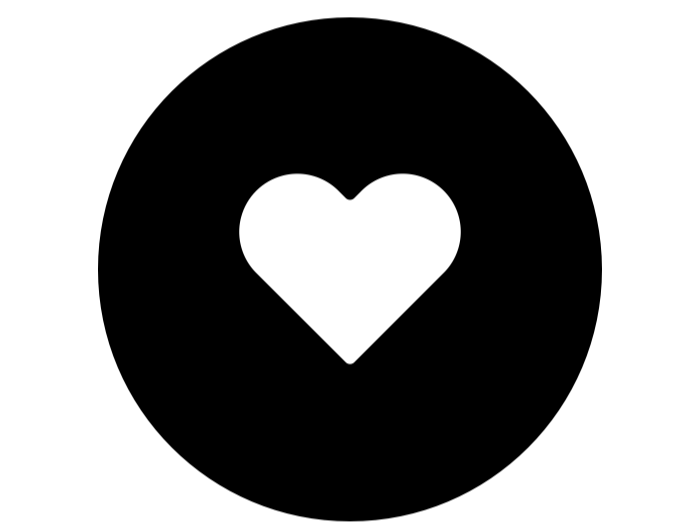 A black and white line drawing of a person riding a bicycle on a road, with trees and a house in the background.