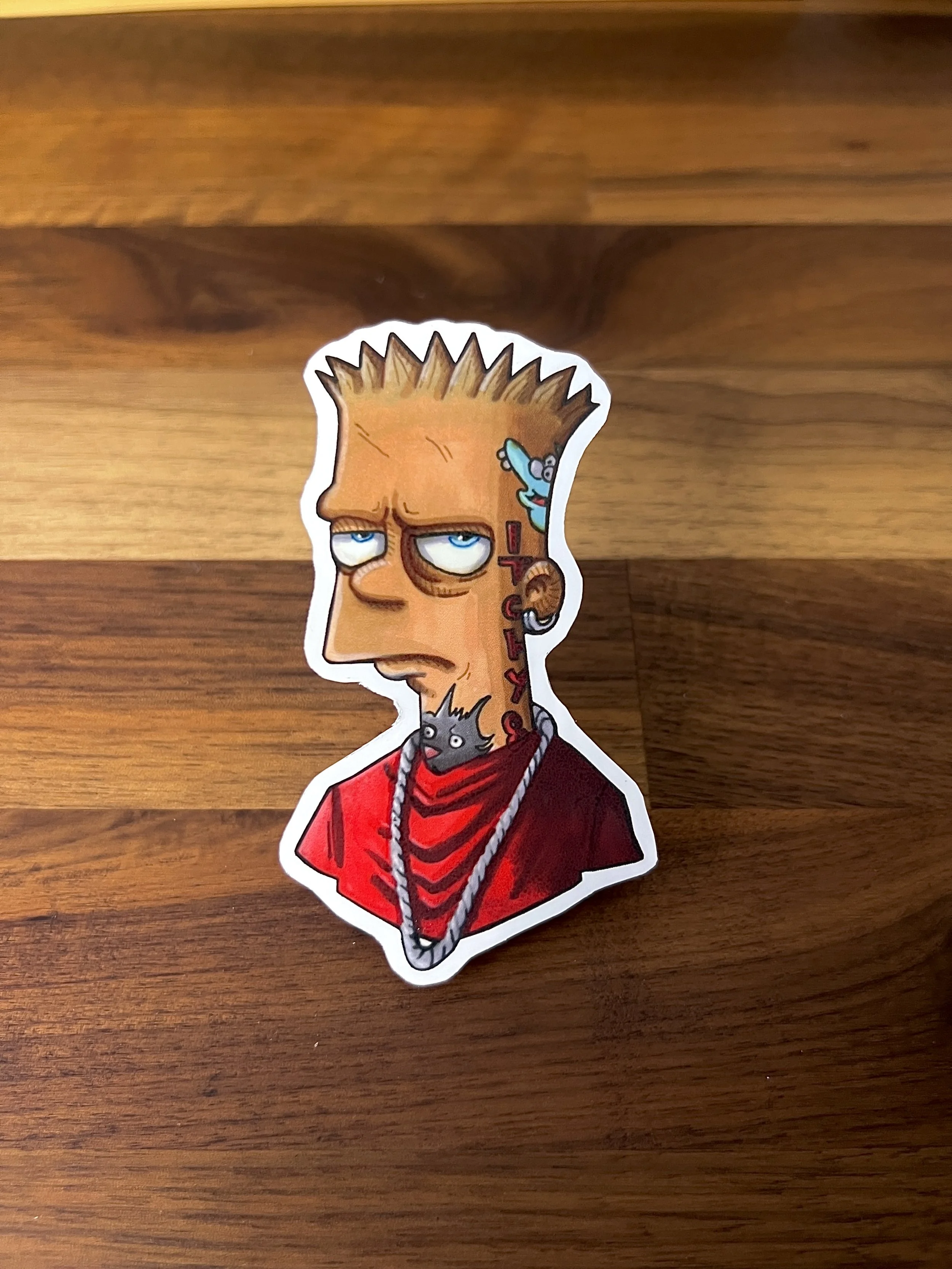 Bart Badass Sticker