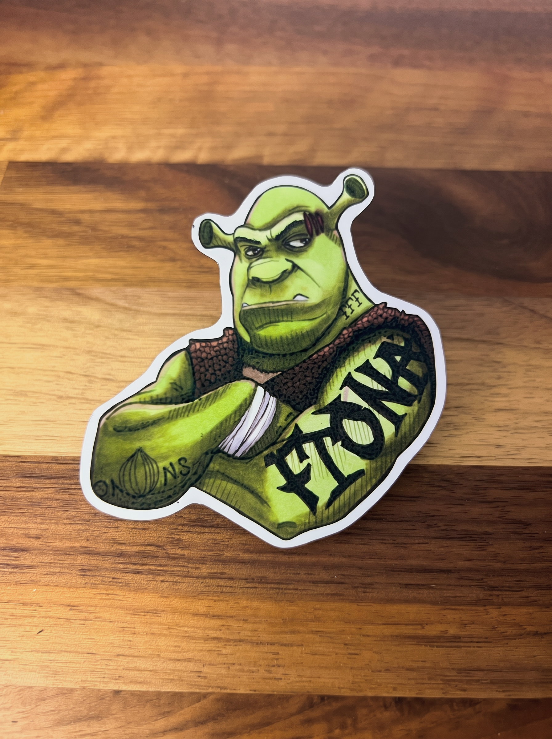 Shrek Badass Sticker