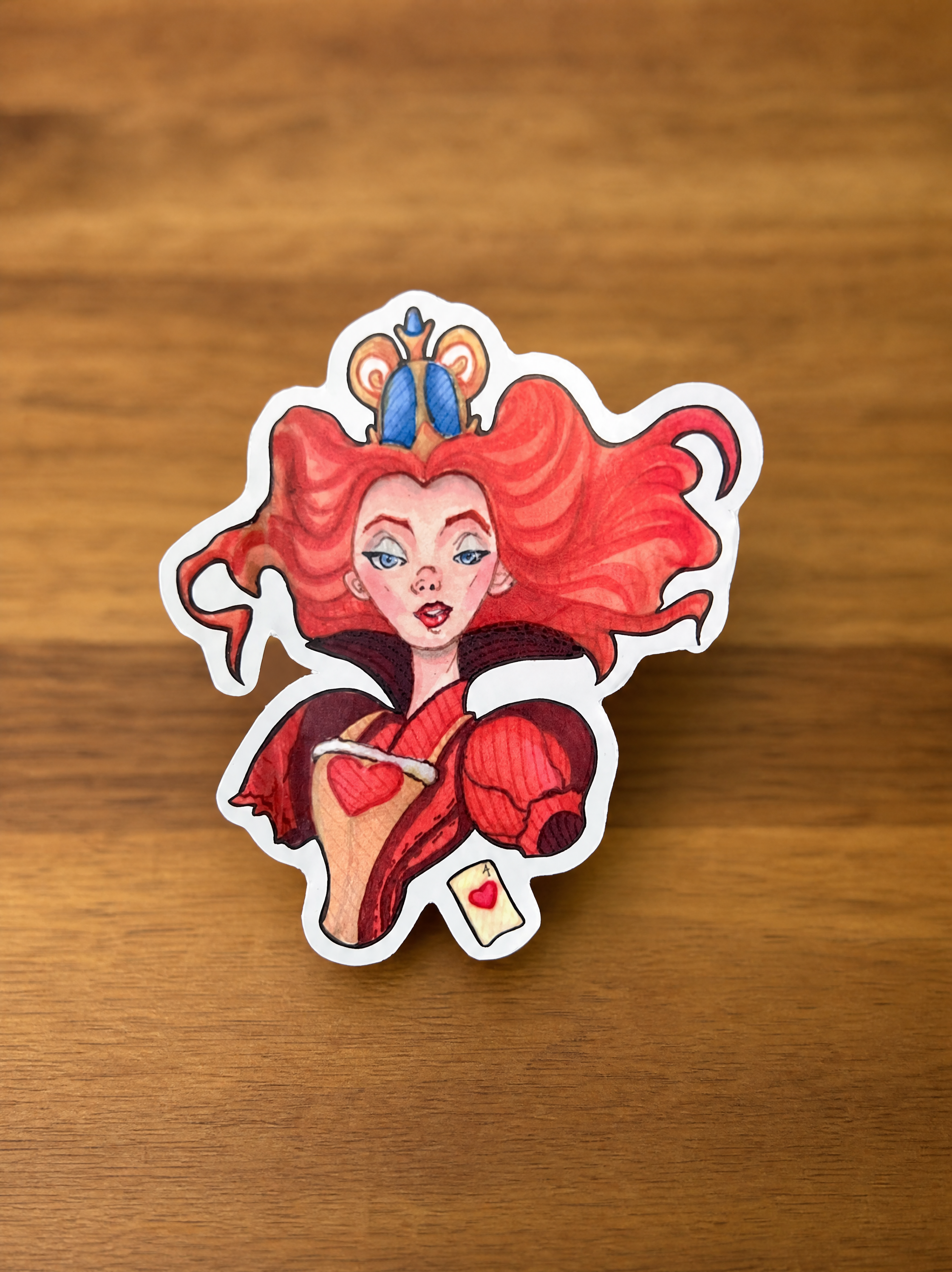 Queen of Hearts Badass Sticker
