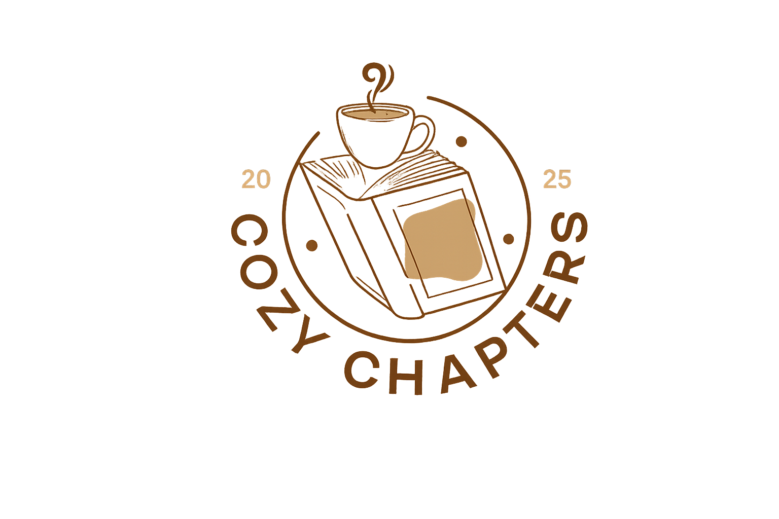 A logo for 'YCO Café' featuring a steaming cup of coffee and a wrapped pastry, with the text 'COZY Café' and 'Chapters' surrounding the illustration.
