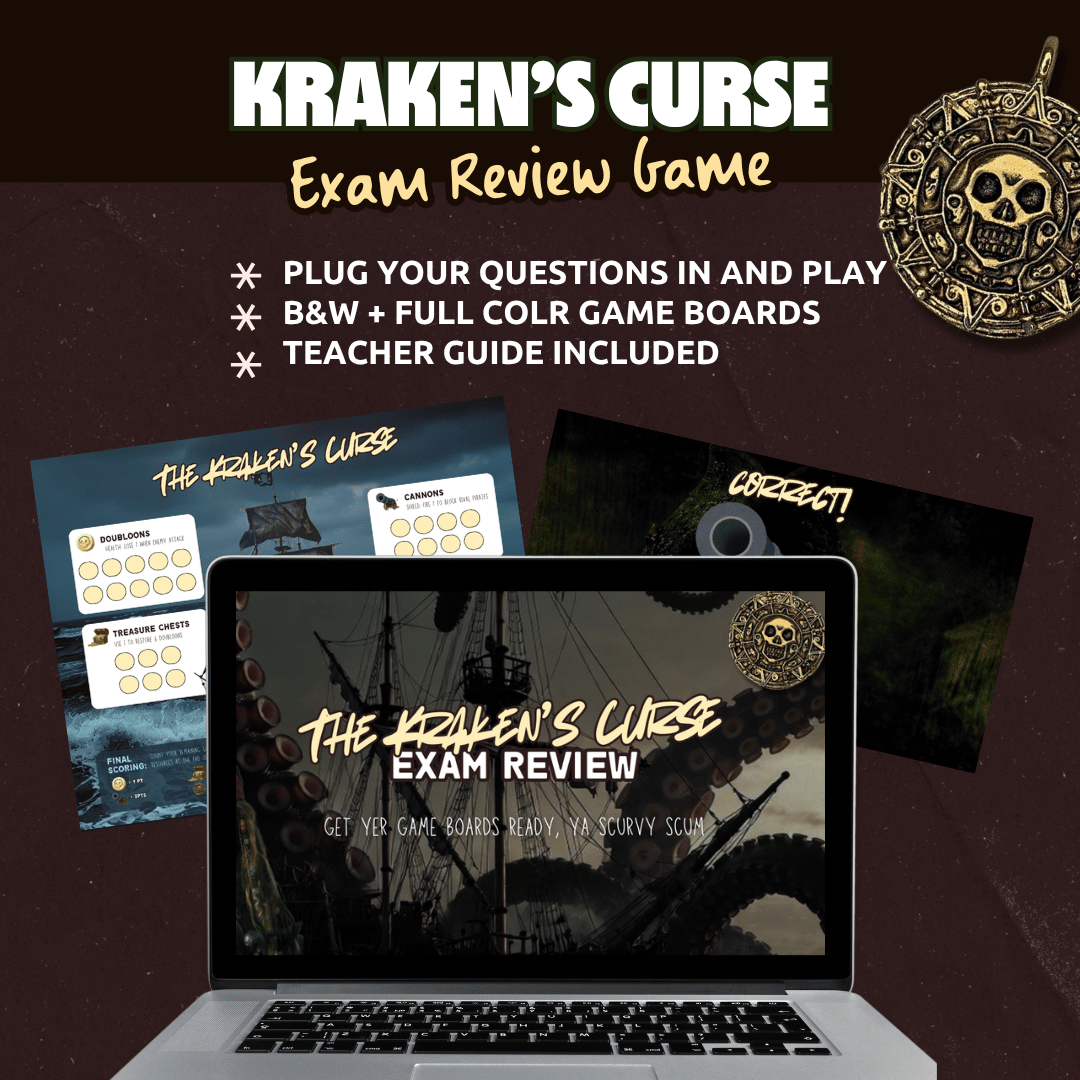 Kraken's Curse | Exam Review Game for Middle and High School