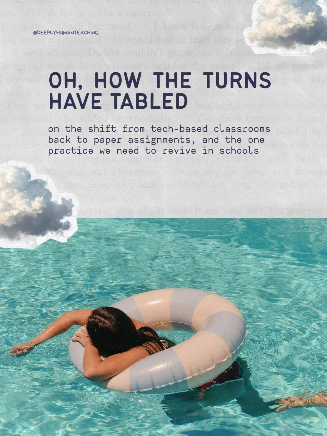 thoughts as a new school year is budding 🌱

everyone is going to have a different take on what it looks like to limit screen time in the classroom

I hope we can all remember that every educator is working in a unique circumstance, with a unique gro