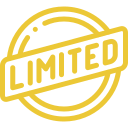 Yellow and black circular logo with the word 'LIMITED' inside