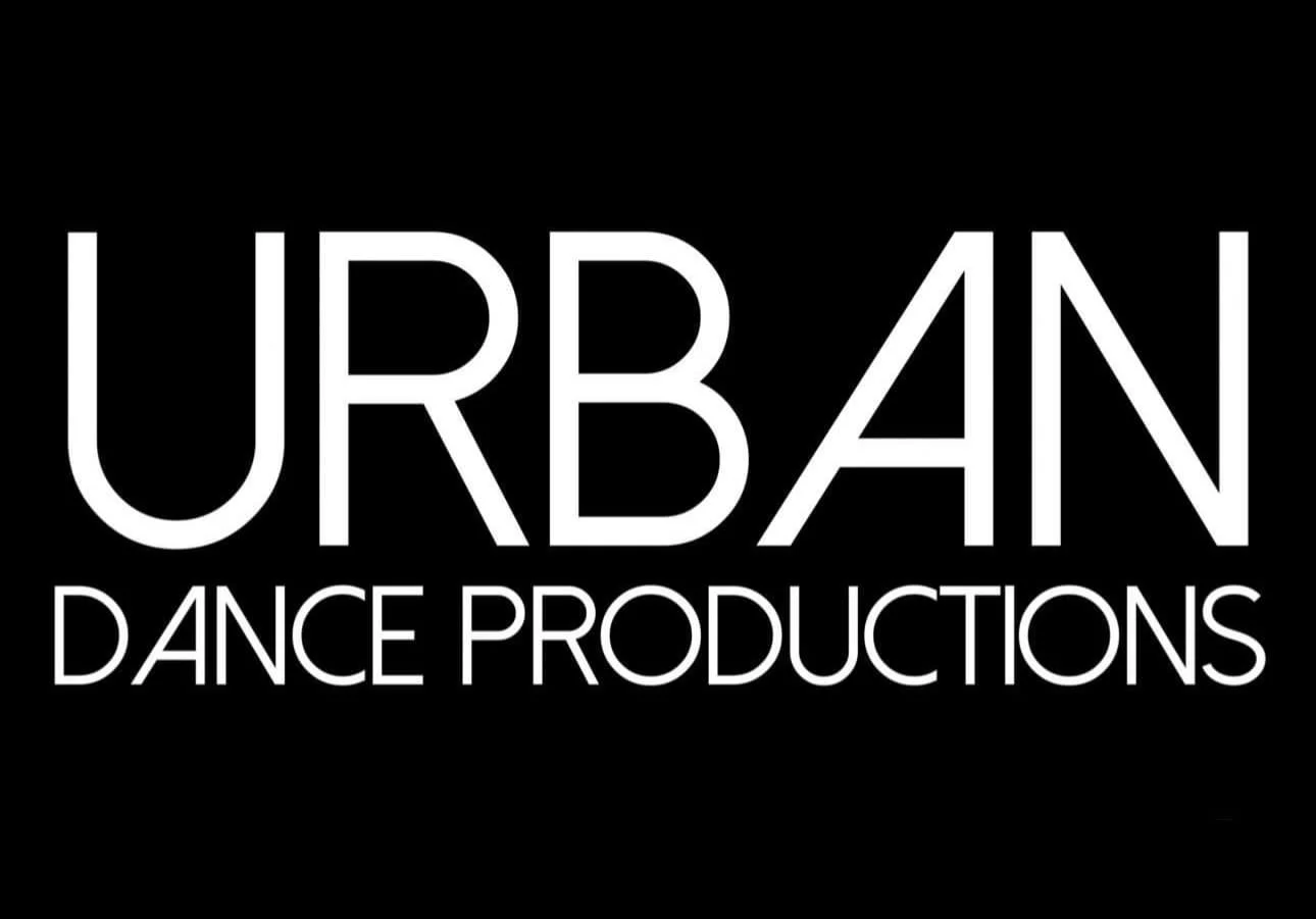 Black background with the white text 'URBAN DANCE PRODUCTIONS'