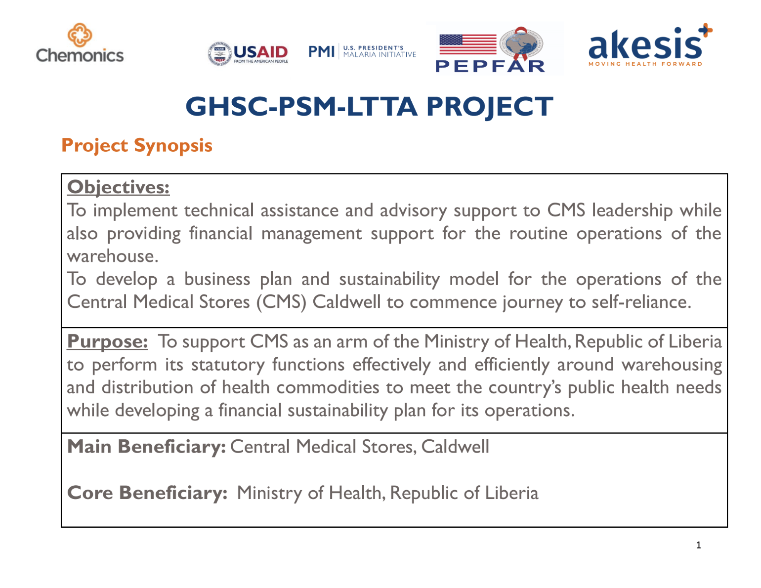 Sharing Lessons Learned at the GHSC Liberia Summit 