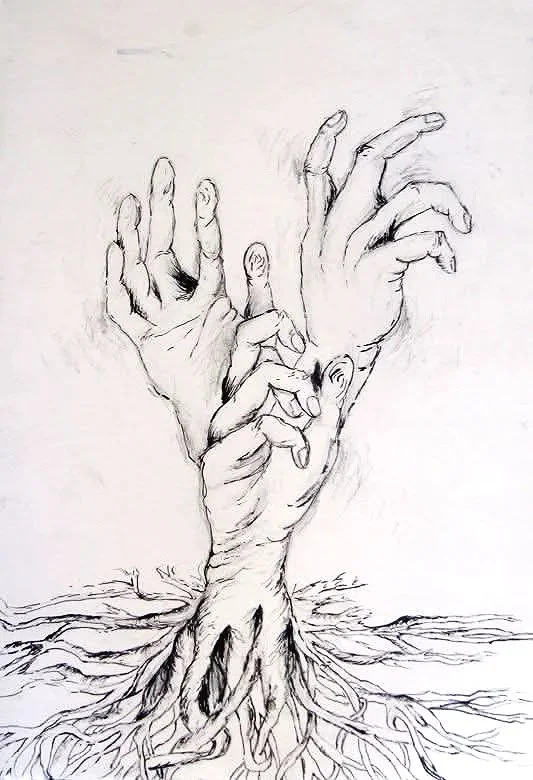 "Inherited"
16x20
Charcoal and Ink on Paper