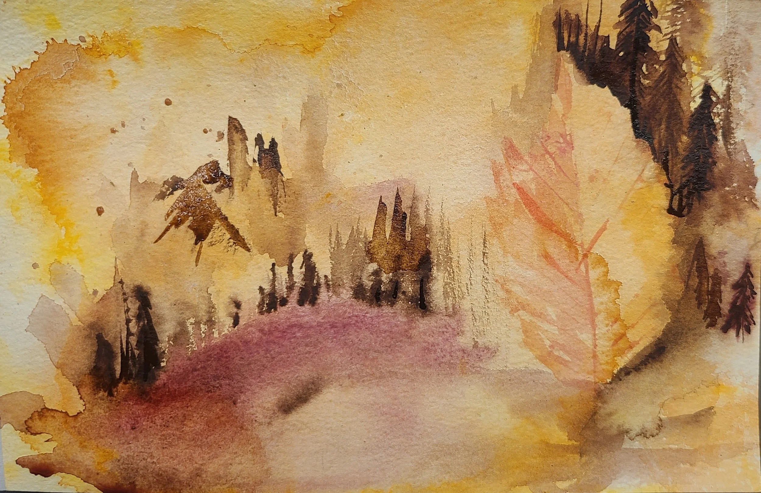 "After the Season"
9x12
Watercolor on Paper
