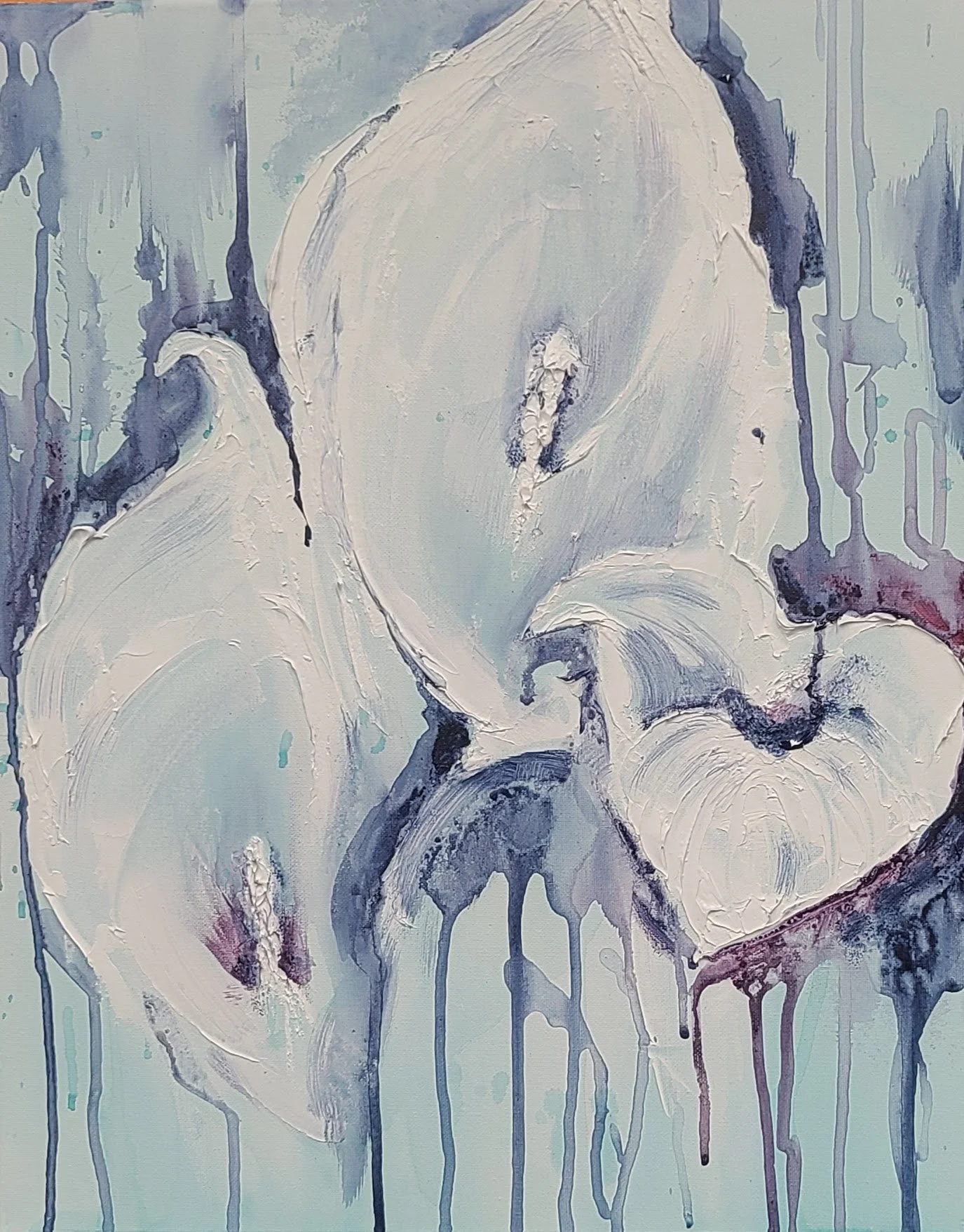 "Elegy in Blue"
20x16
Acrylic on Canvas