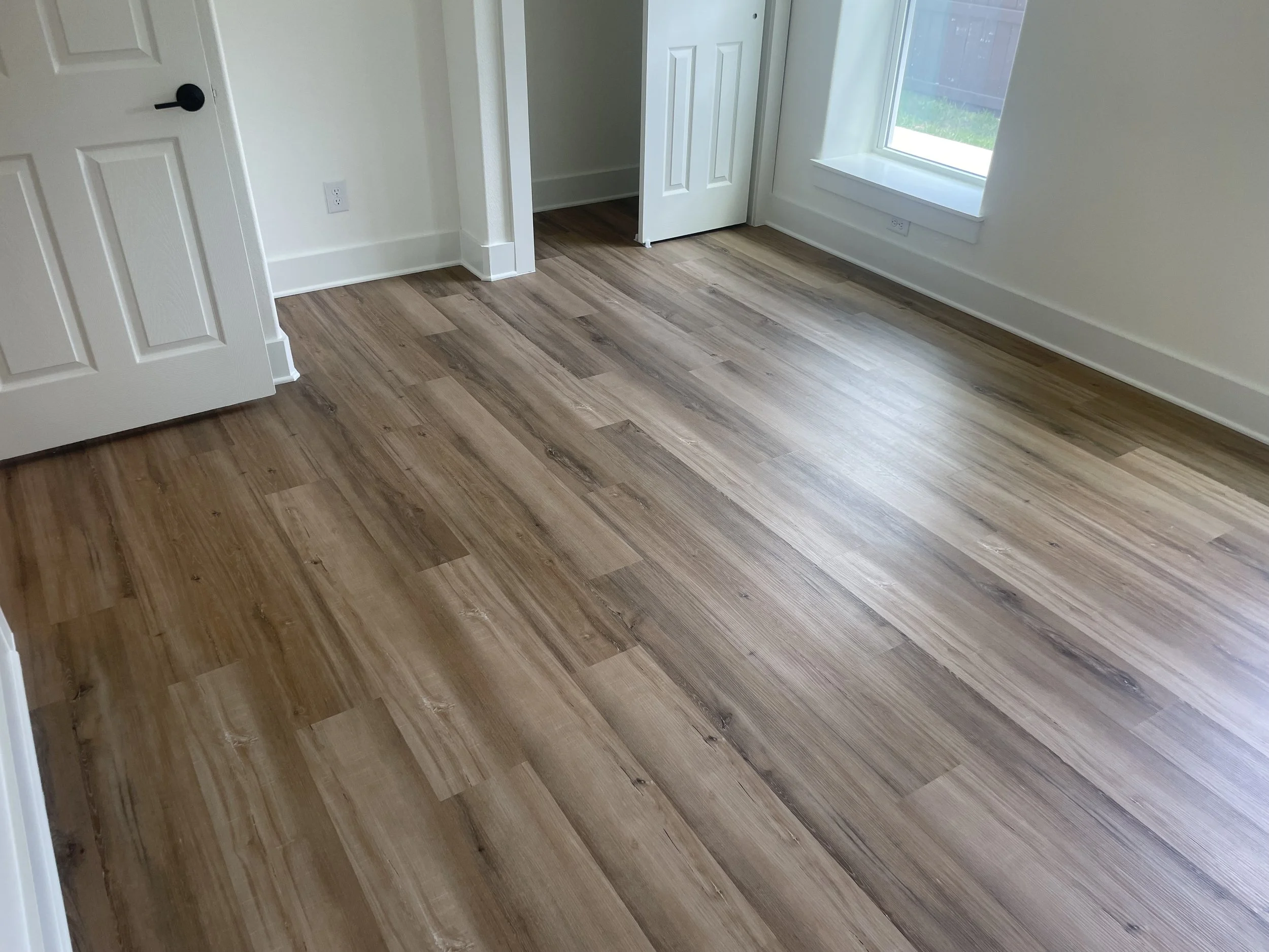 


Luxury Vinyl Plank (LVP) Flooring Installation – San Antonio

LVP flooring installation in a warm wood-look finish, bringing a modern and durable upgrade to the space. Installed wall-to-wall with clean baseboard transitions for a consistent and se