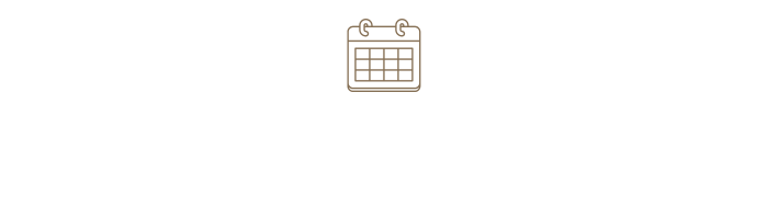 Empty calendar icon on a white background.