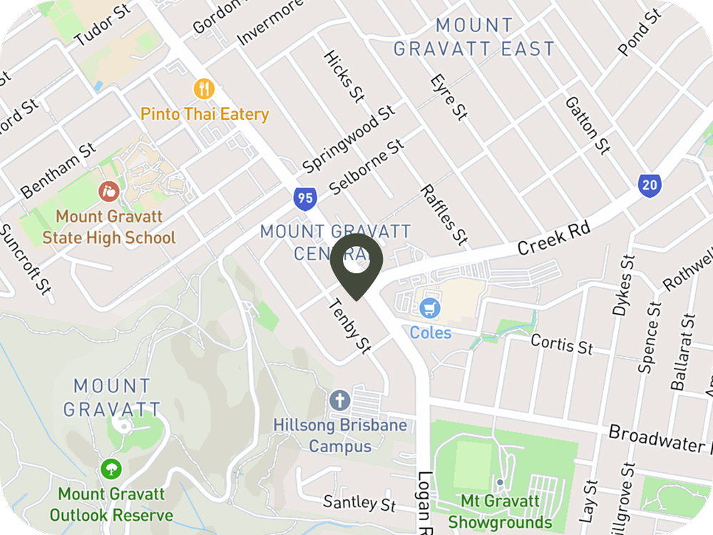 Map showing Derm Skin Specialists at 2/1437 Logan Road, Mount Gravatt