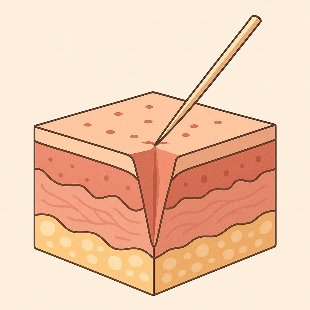 TCA Treatment for icepick scars