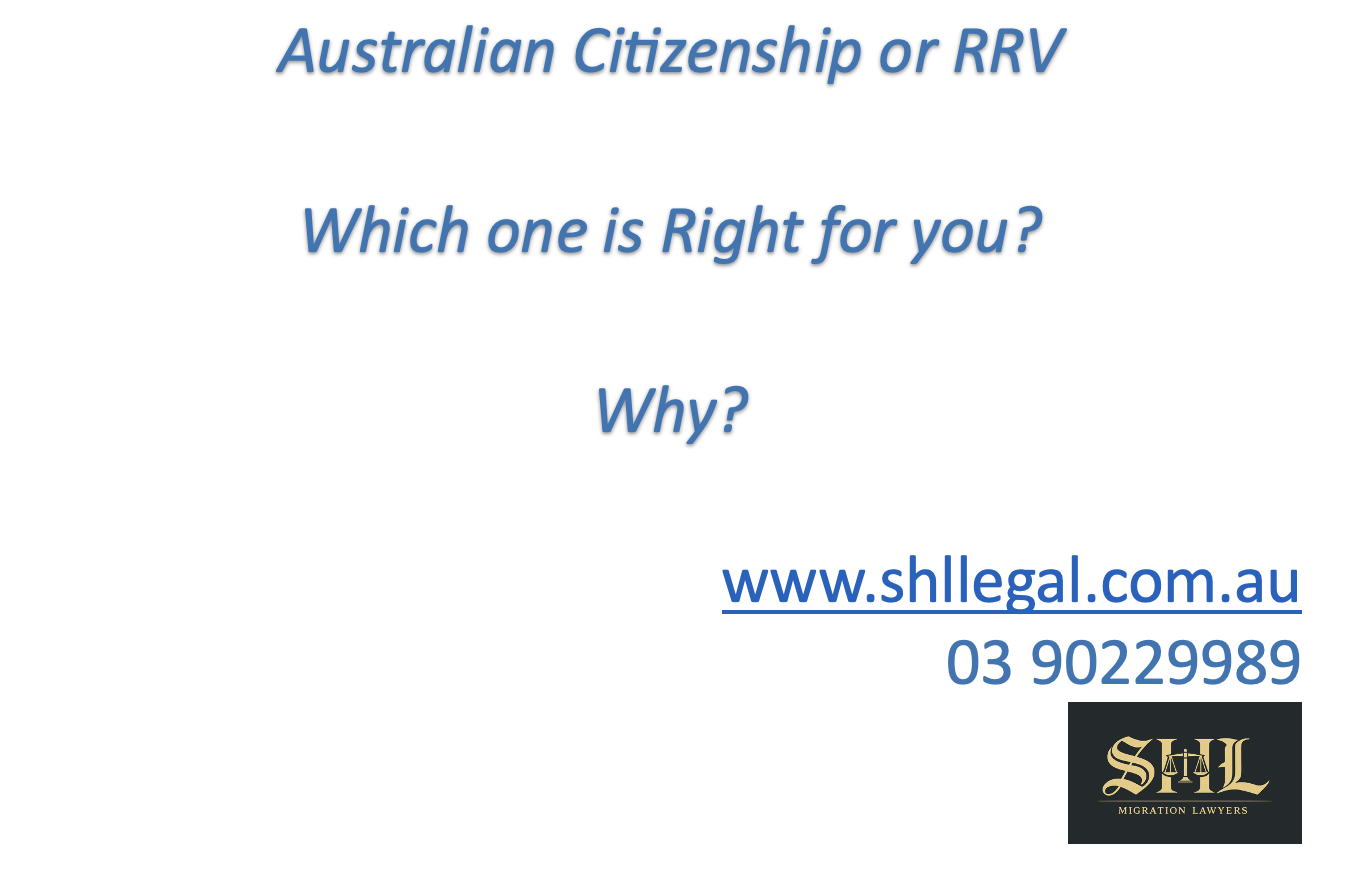 Why Should You Apply for an Australian Resident Return Visa (RRV) or Australian Citizenship?