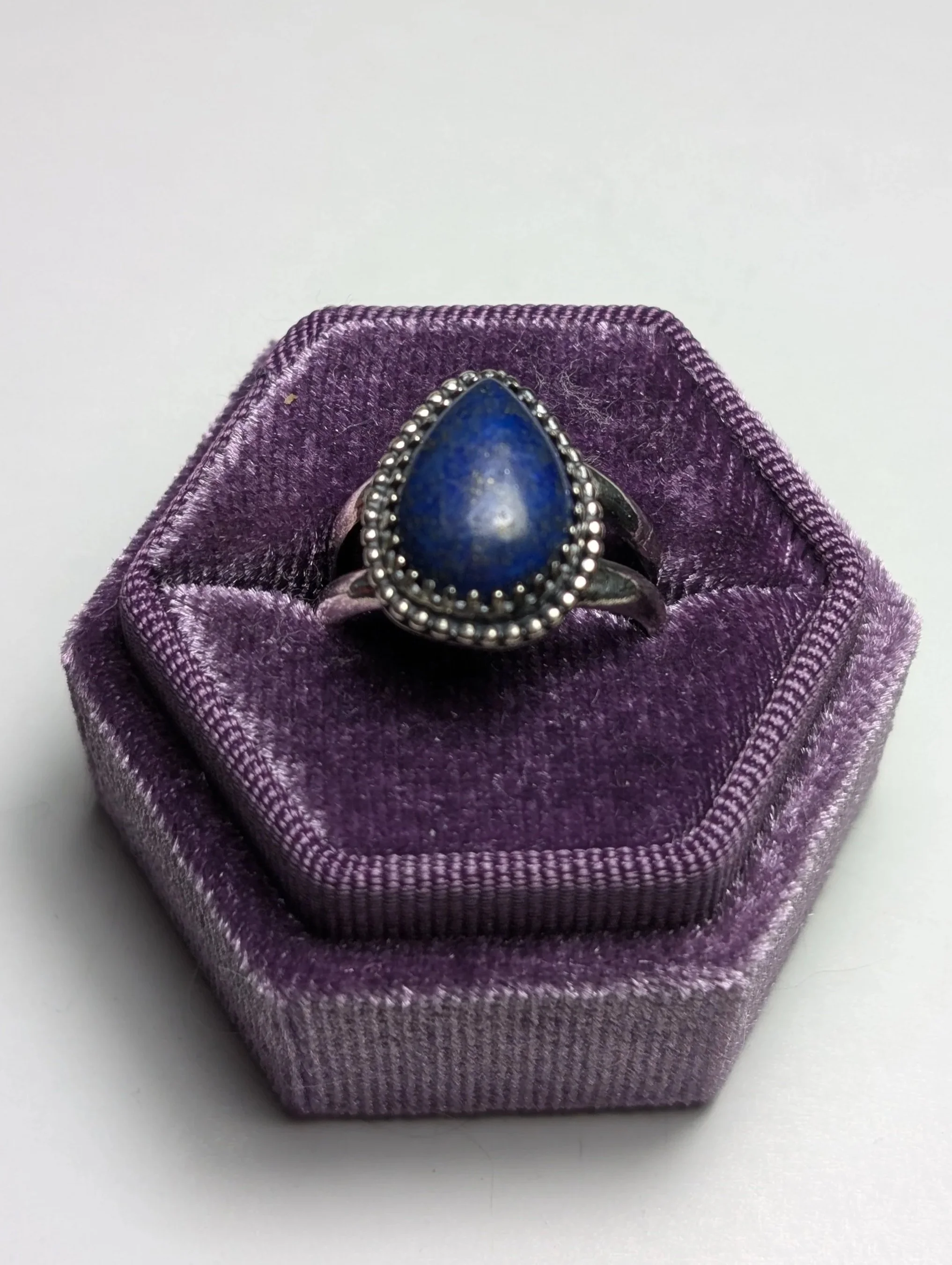 Blue and Silver Ring