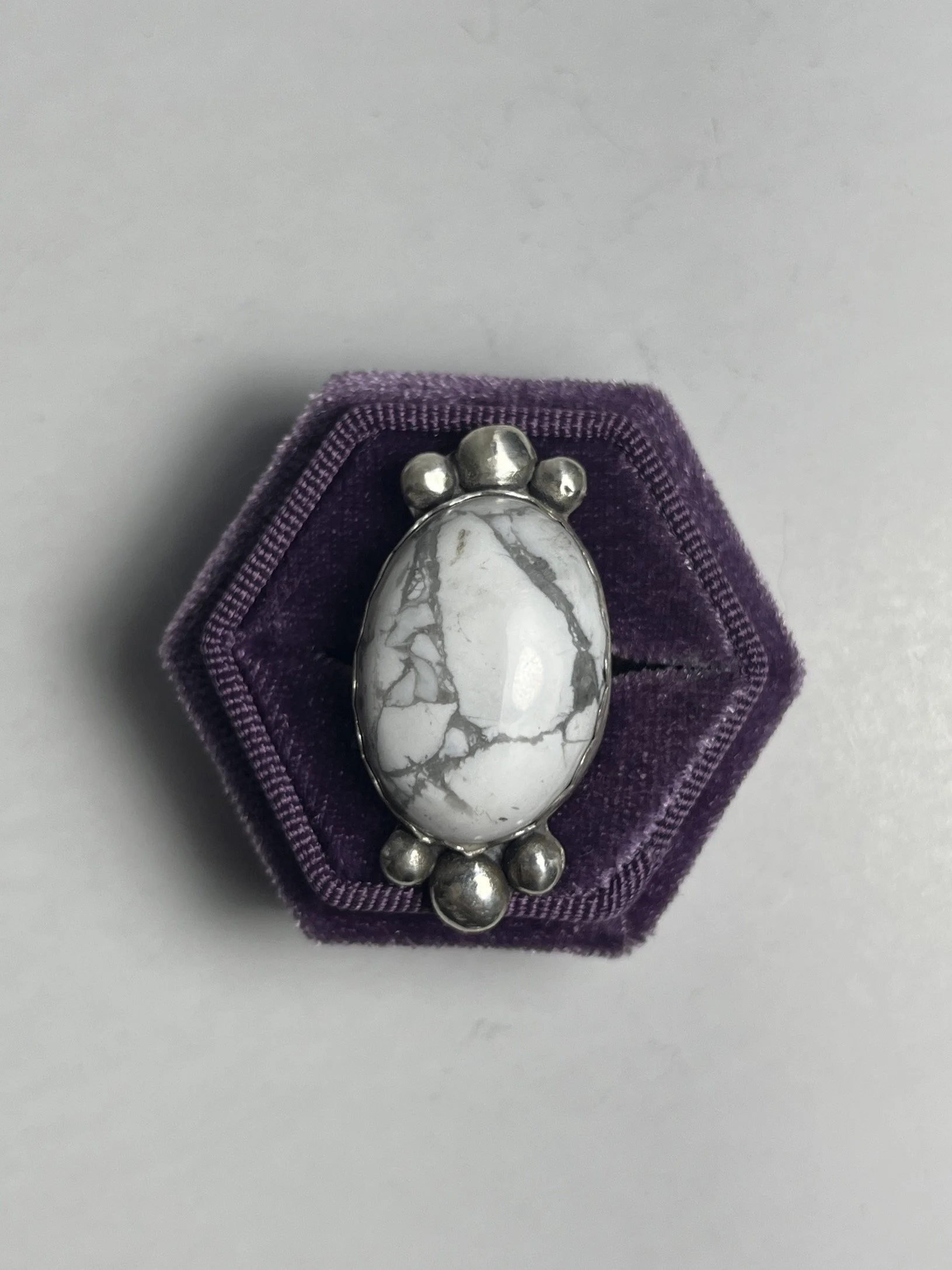 White and Silver Ring