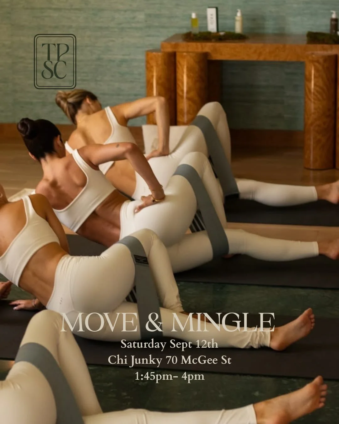 🎟️ YOU&rsquo;RE INVITED TO MOVE &amp; MINGLE 🎟️

We&rsquo;re making a change- this Saturday&rsquo;s event has now been changed to a move and mingle! Same great goodies, same amazing friends and faces, and a 45 minute pilates class led by Diana; fou