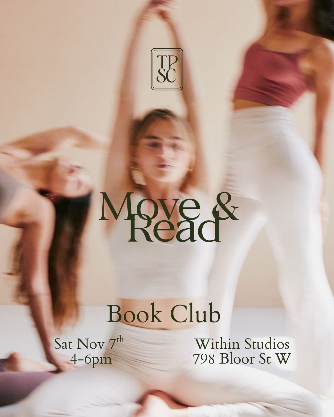 🎟️YOU&rsquo;RE INVITED🎟️ 
📚 Book Club Vol. II 📚 

Join us on Sat Nov 7th for our second instalment of Move &amp; Read- this time we&rsquo;ll be discussing Verity by Colleen Hoover. ✨ 

We&rsquo;ll start off with 45 minutes of movement (either yog