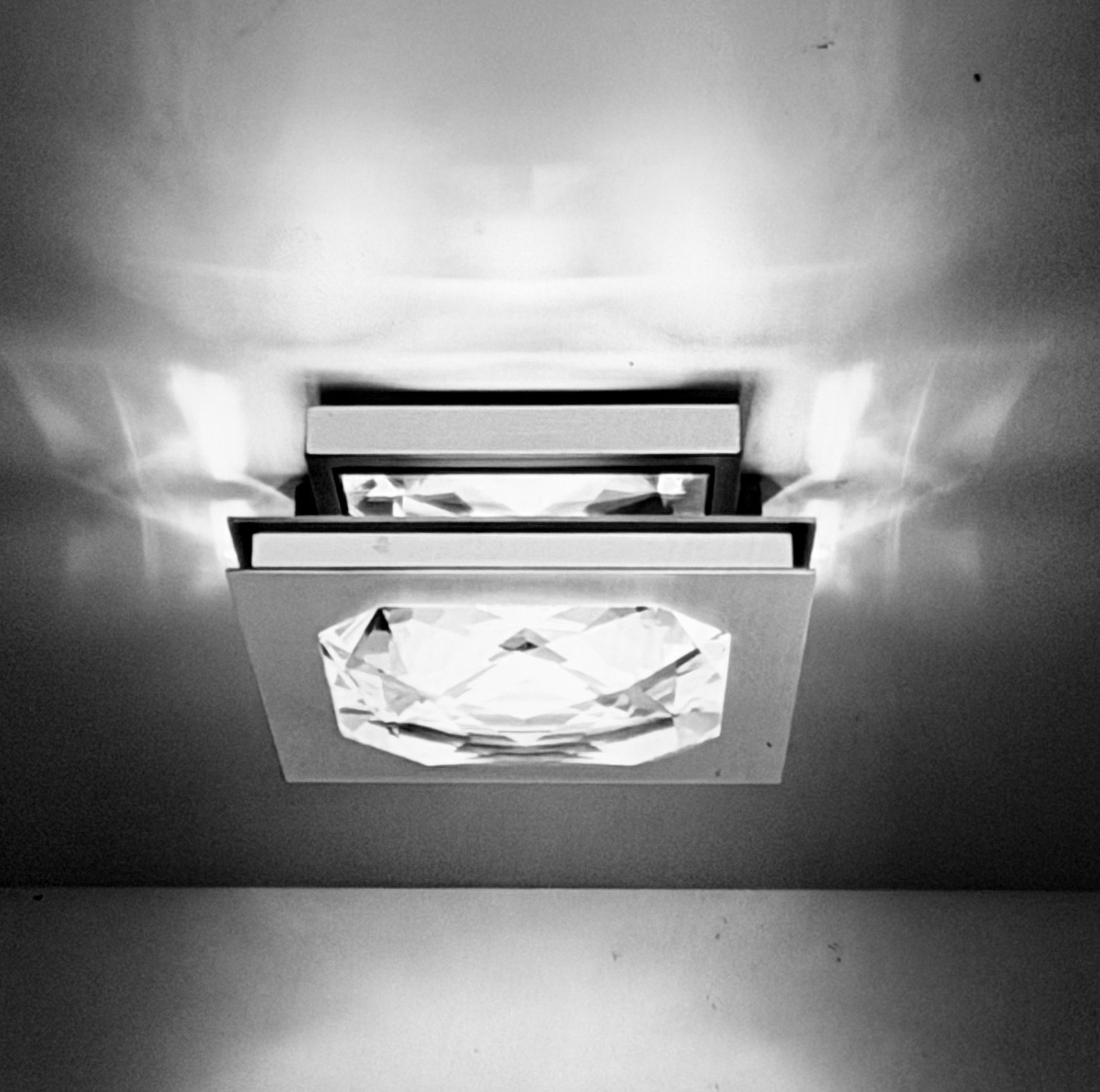 Shoenbeck Crystal and Nickel Ceiling Light