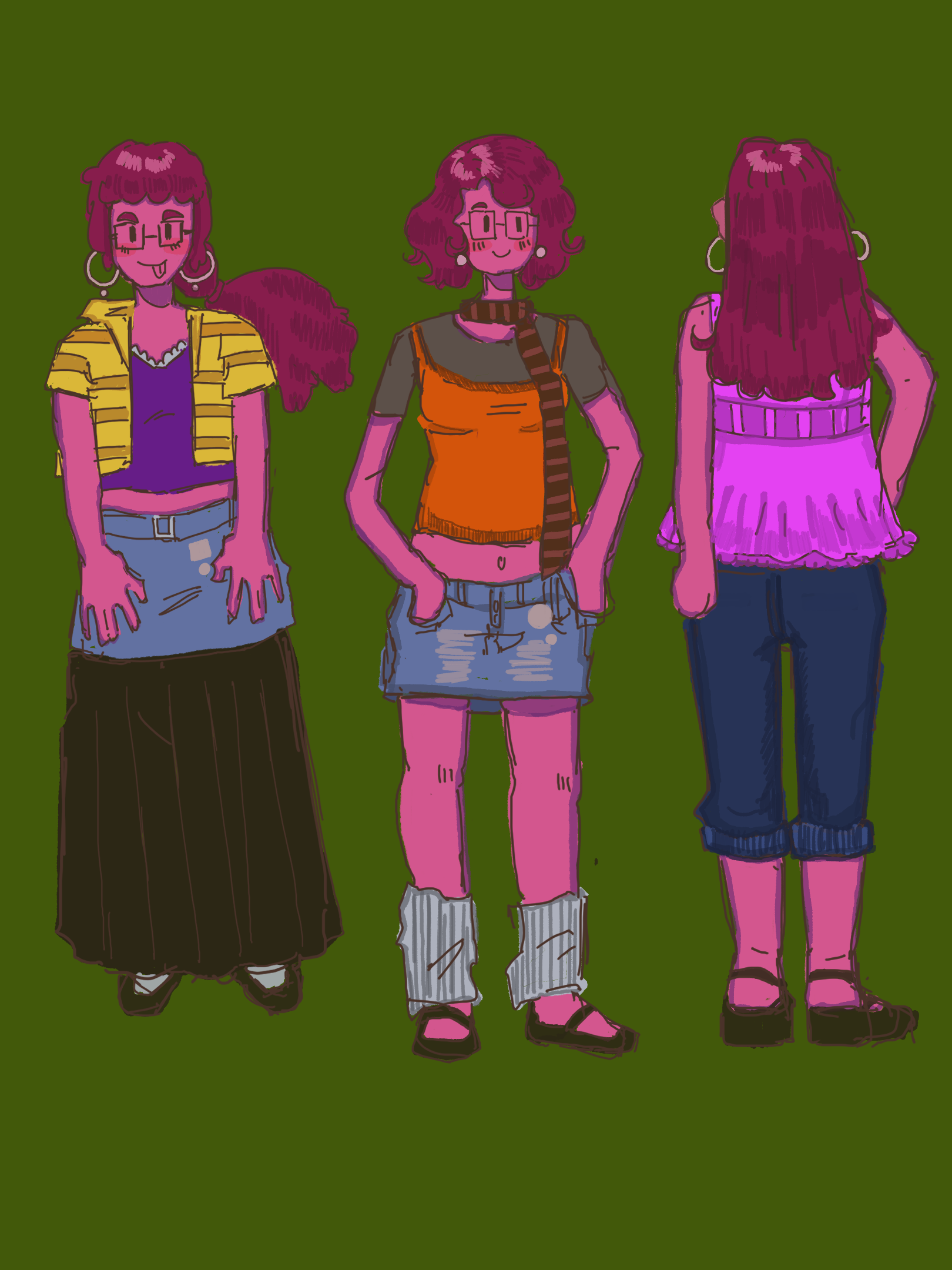 Princess bubblegum in modern clothes
