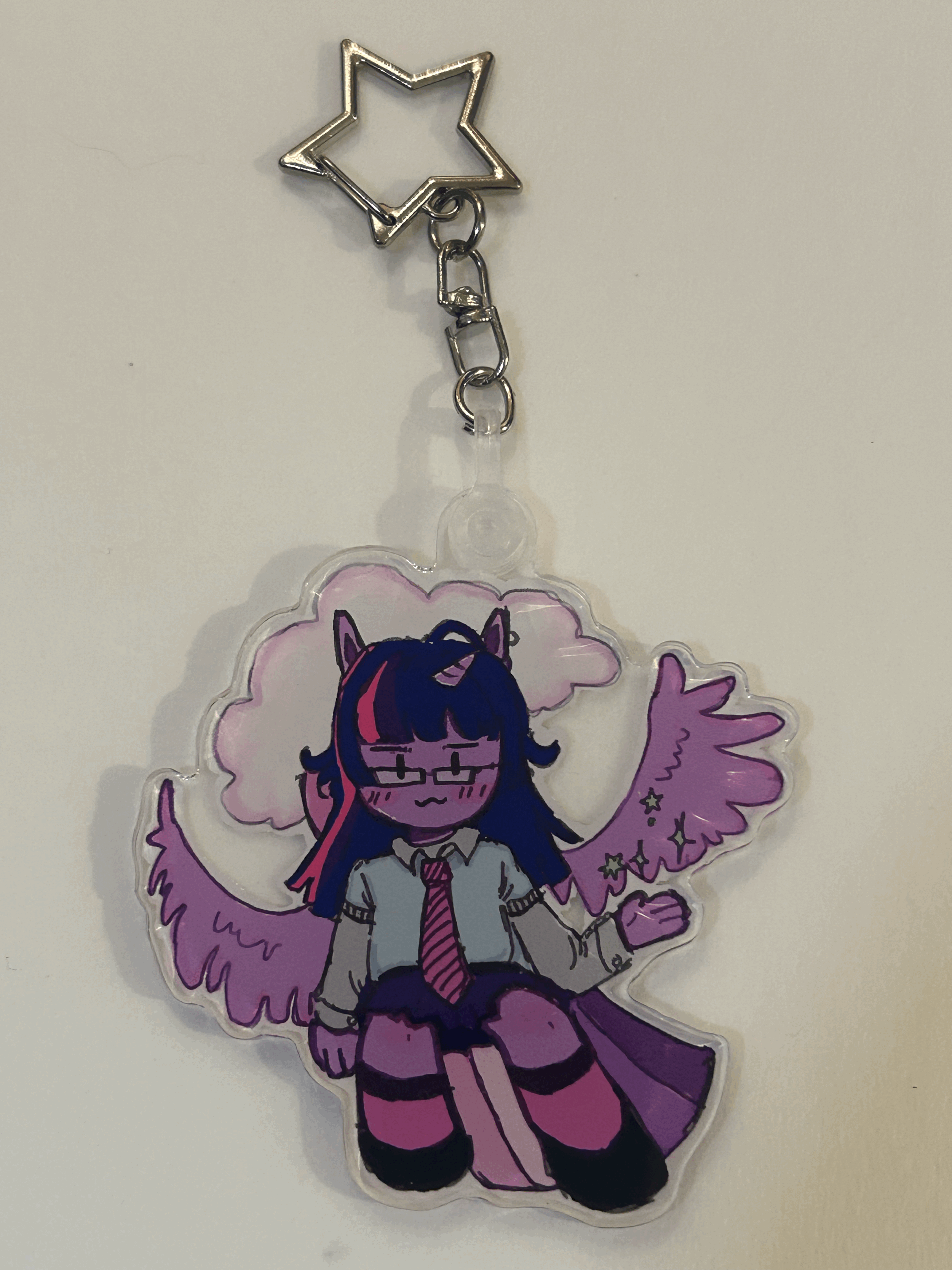 Twighlight sparkle keychain