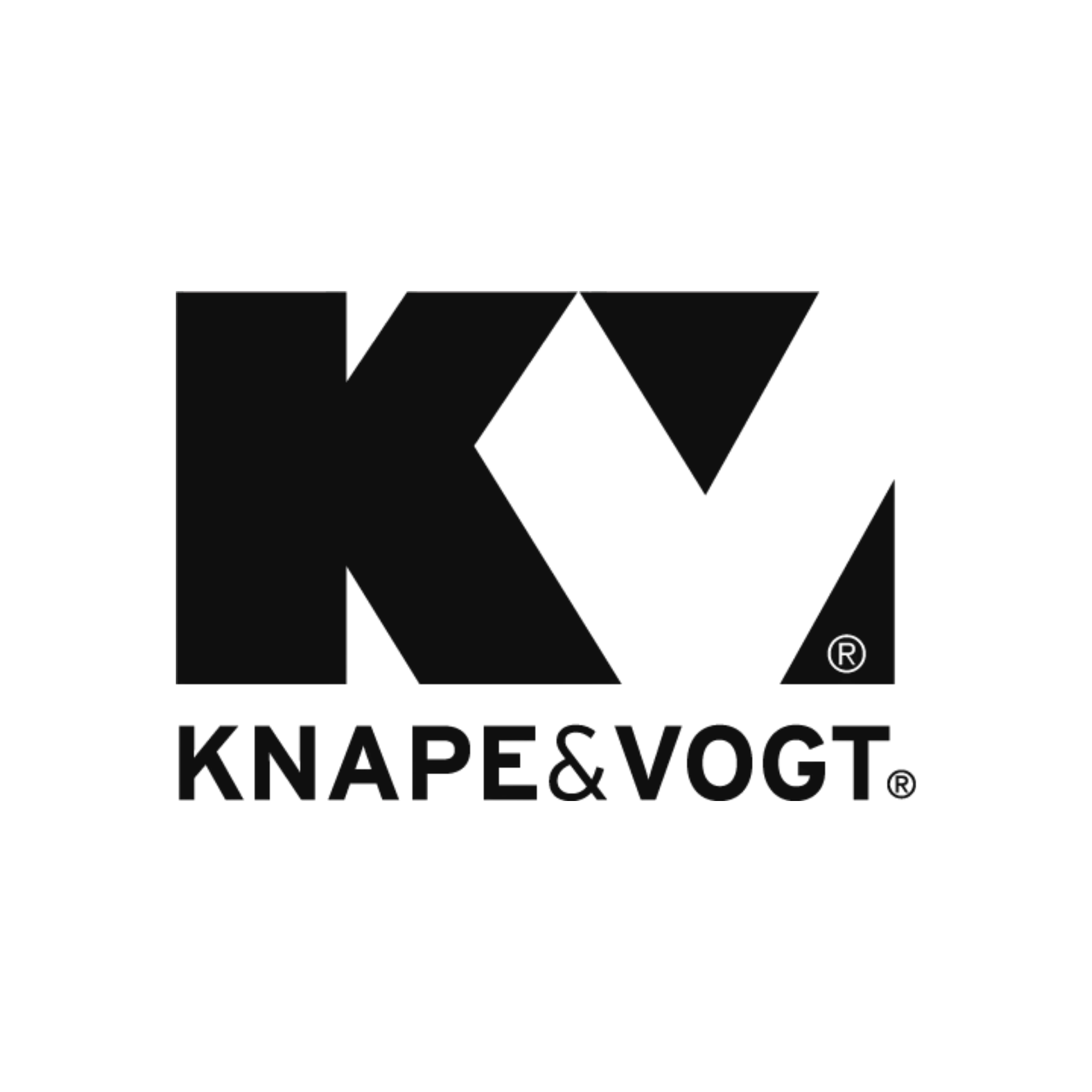 Black and white Knappstog logo with a stylized letter 'K' and the words 'Knappstog' beneath it.