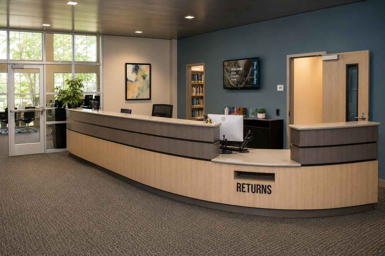 Shasta College Library Reception 