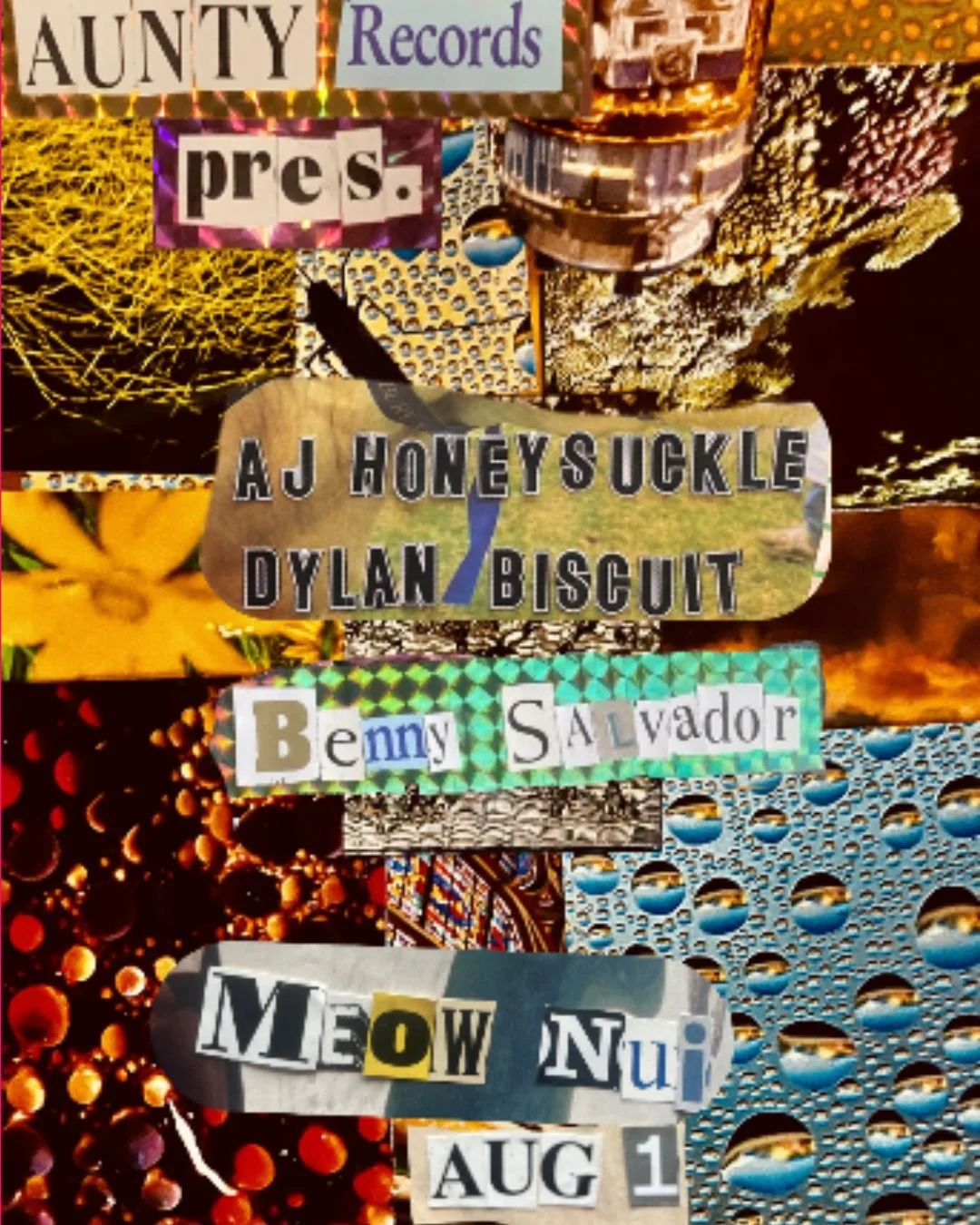 AJ Honeysuckle, Dylan Biscuit & Benny Salvador Poster