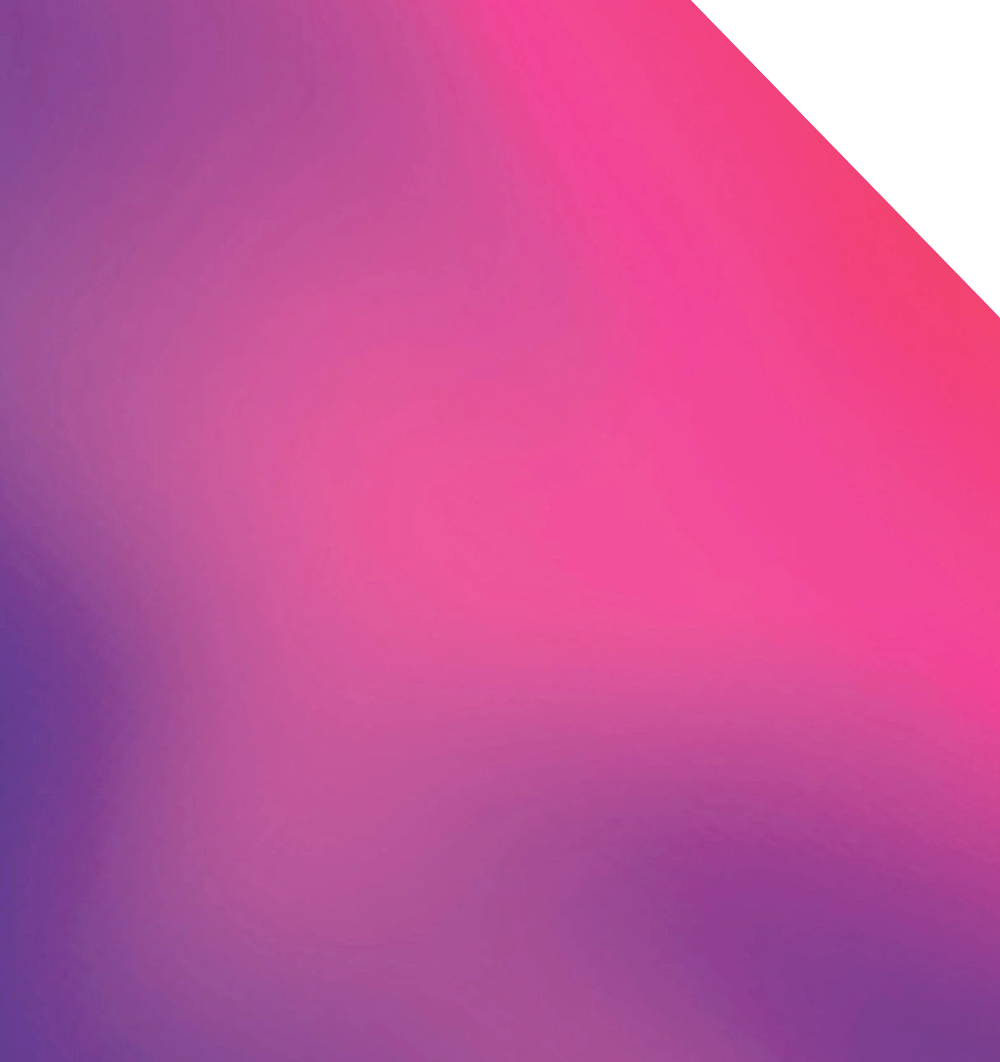 Gradient background with pink and purple hues.