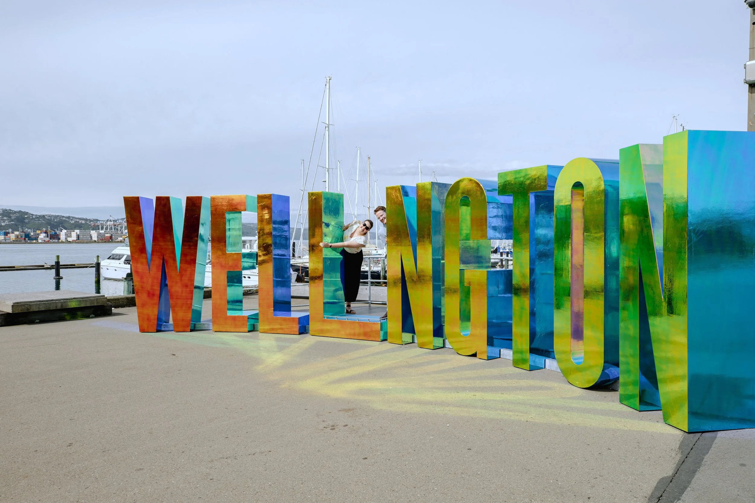 Wellington Sign by the Waterfont