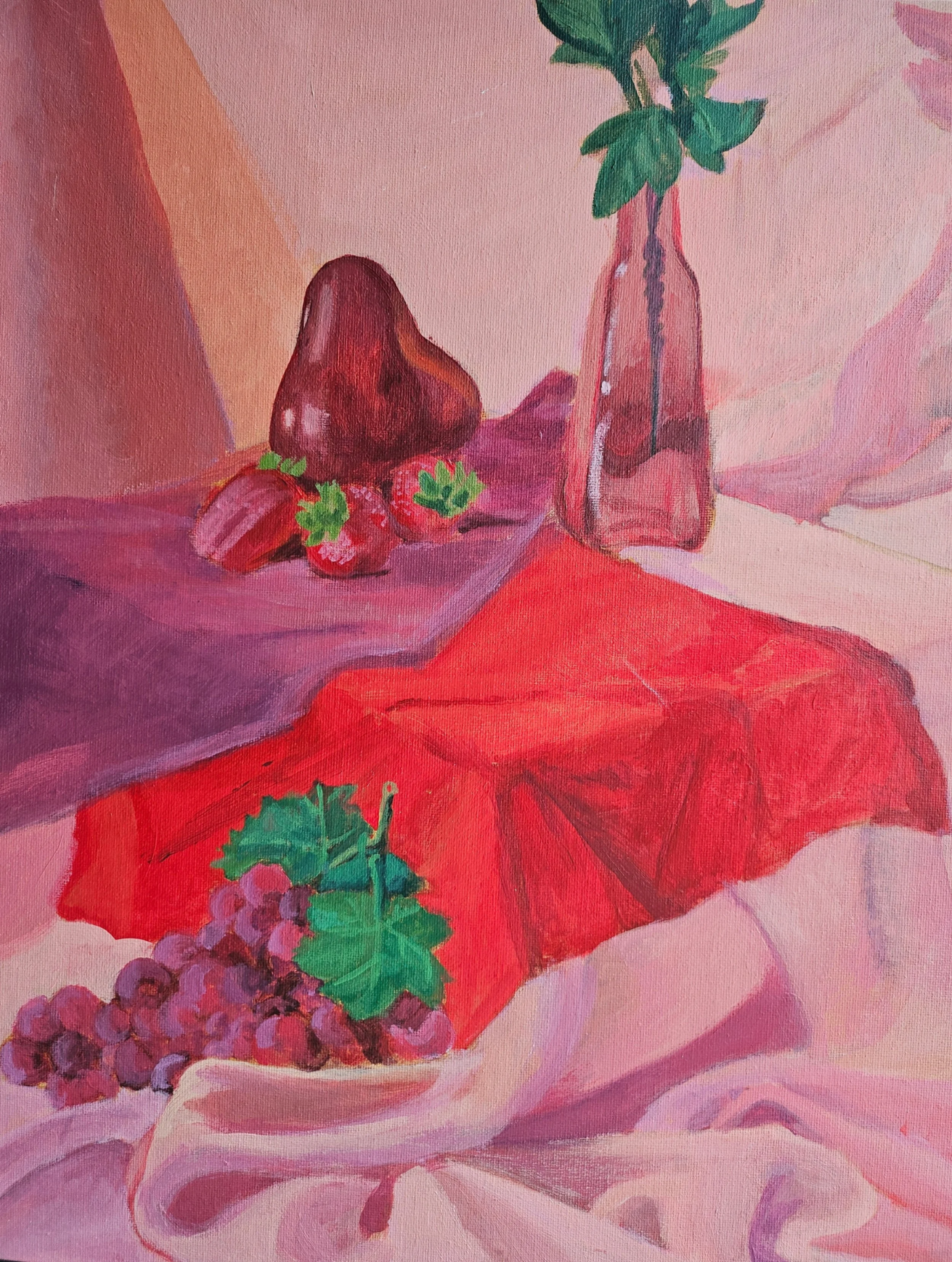 "Complimentary Still-Life", Acrylic, 16"x20", 2023