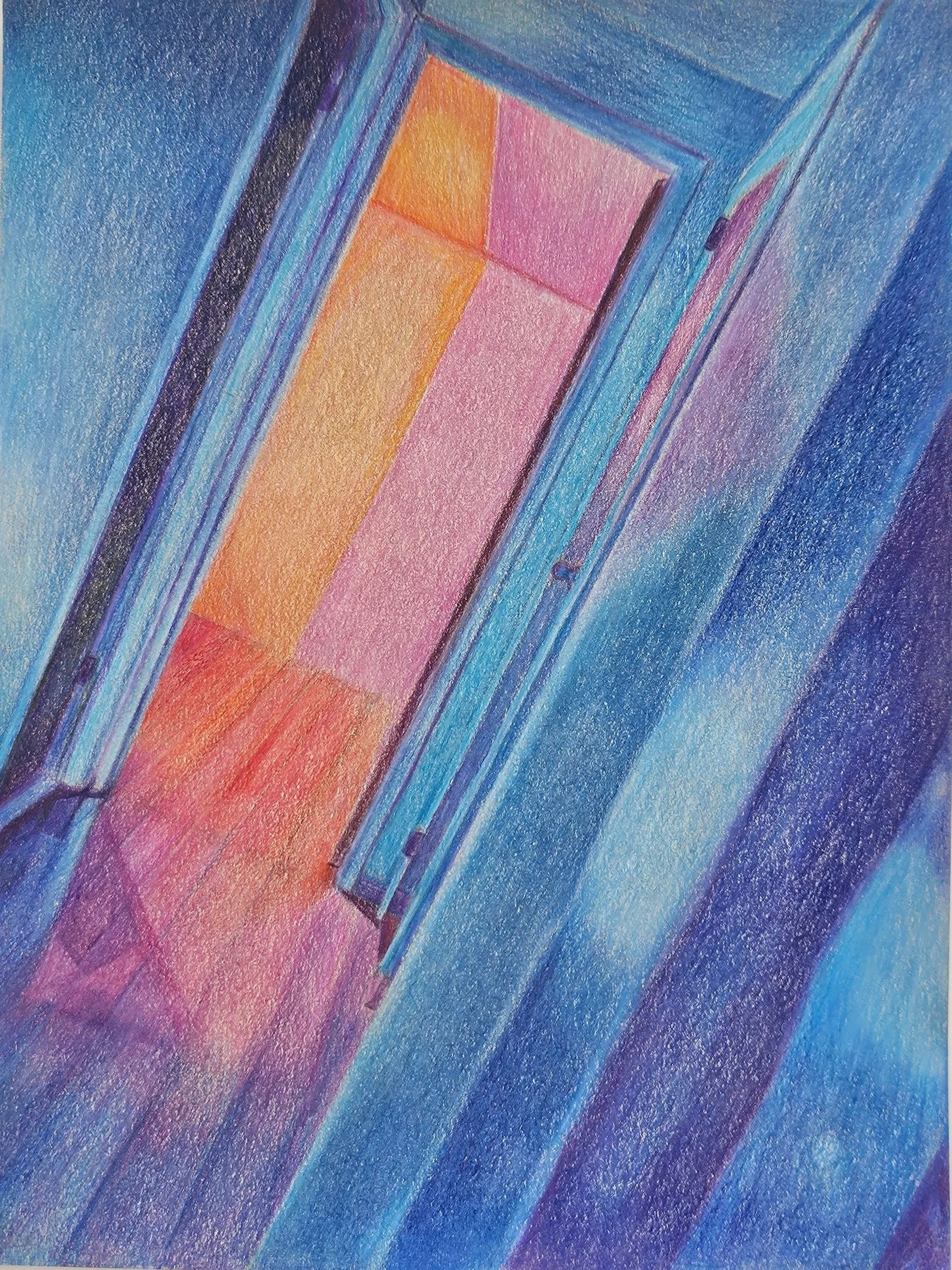 "Safe Haven",
Colored Pencil,
9" x 12"
