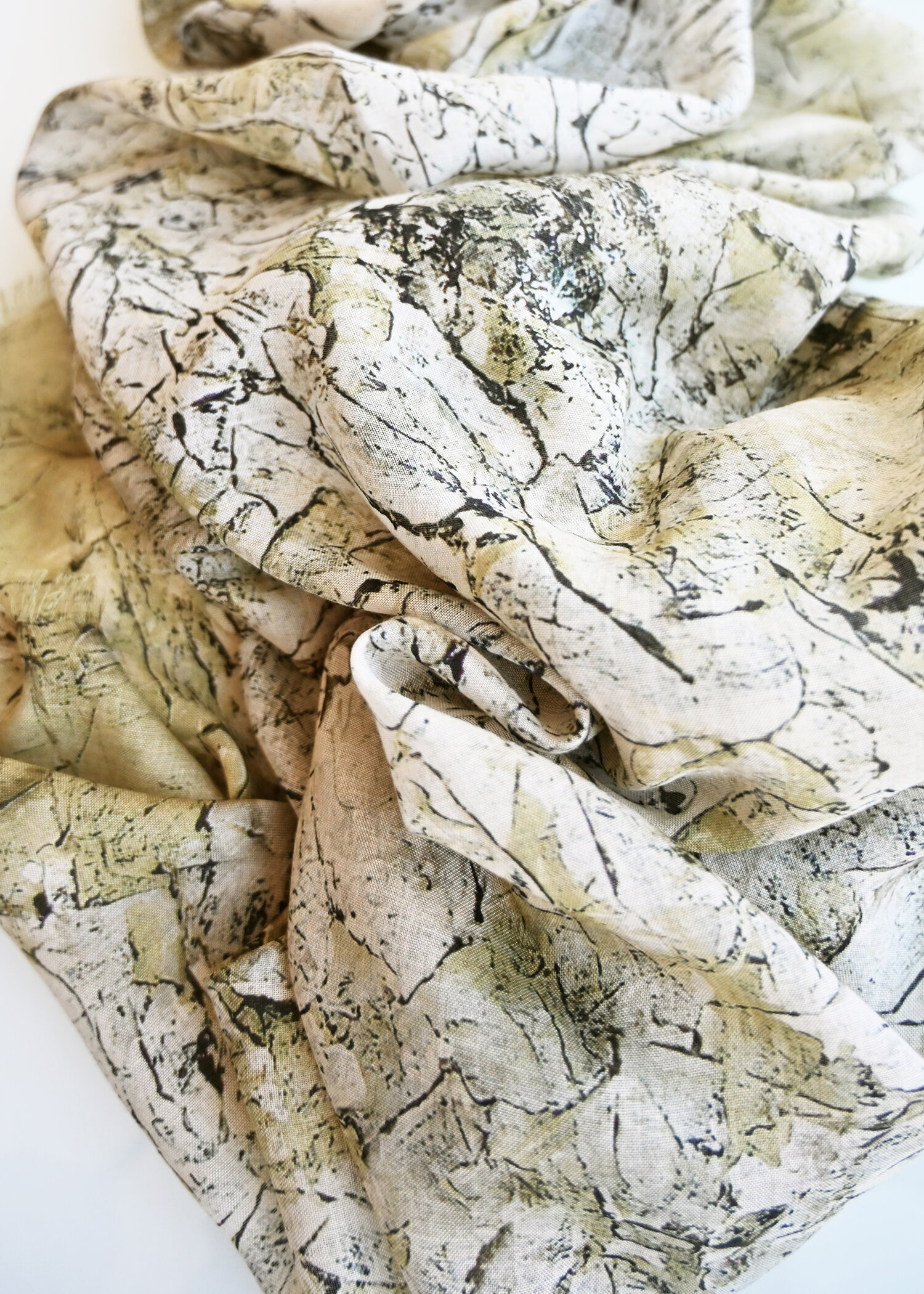 Irregular Mist - Silk Blend Scarf