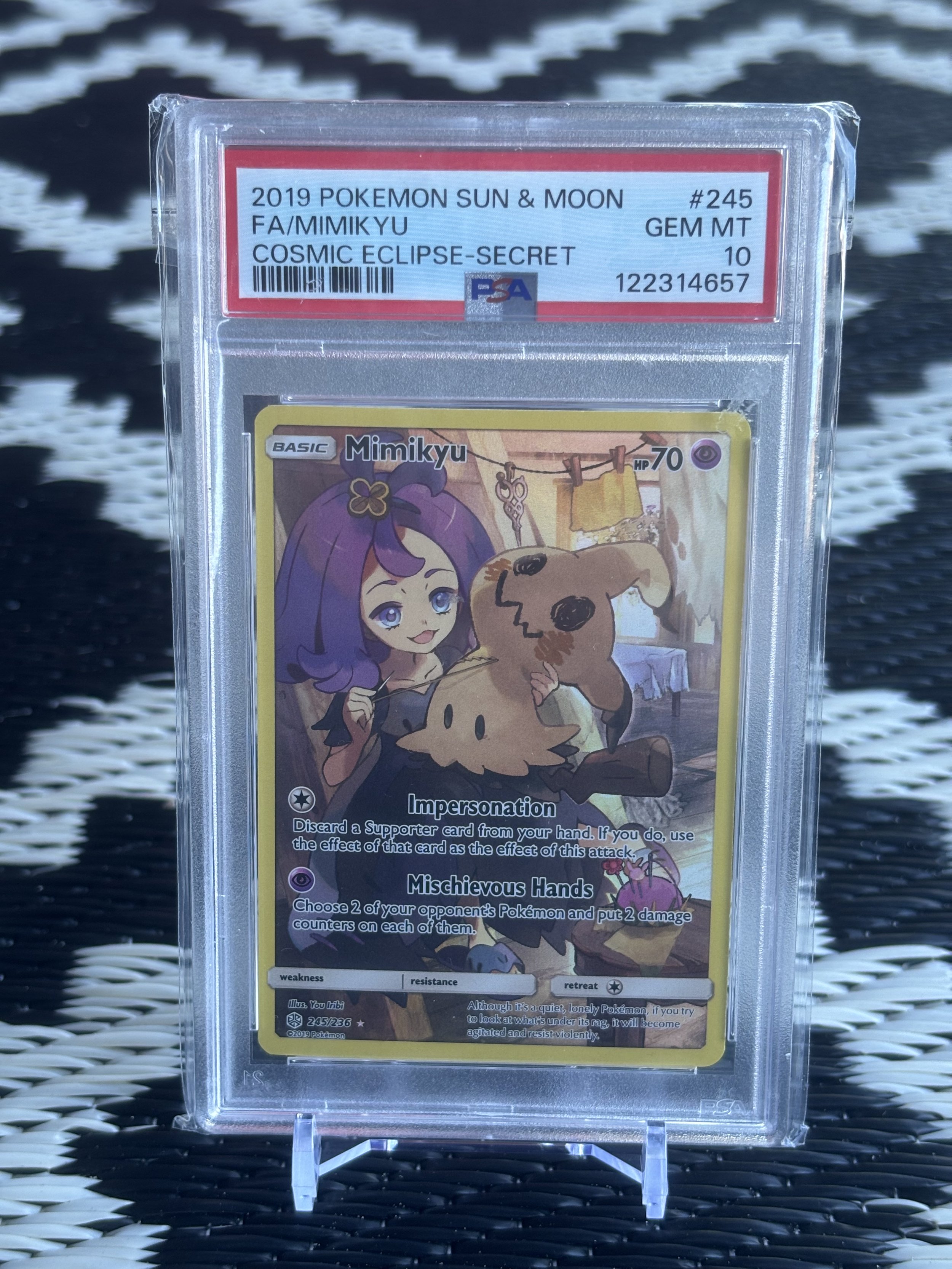 Mimikyu (Secret) #245/236 GRADED PSA 10
