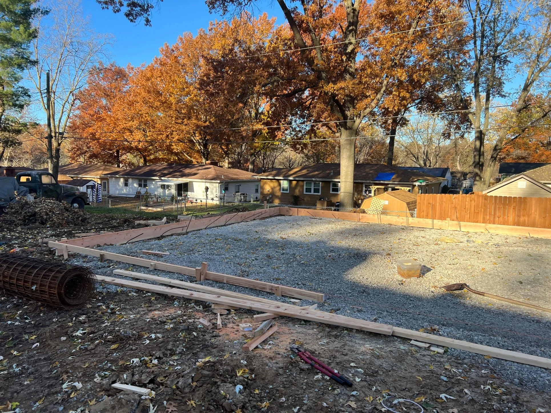 Prep — gravel base