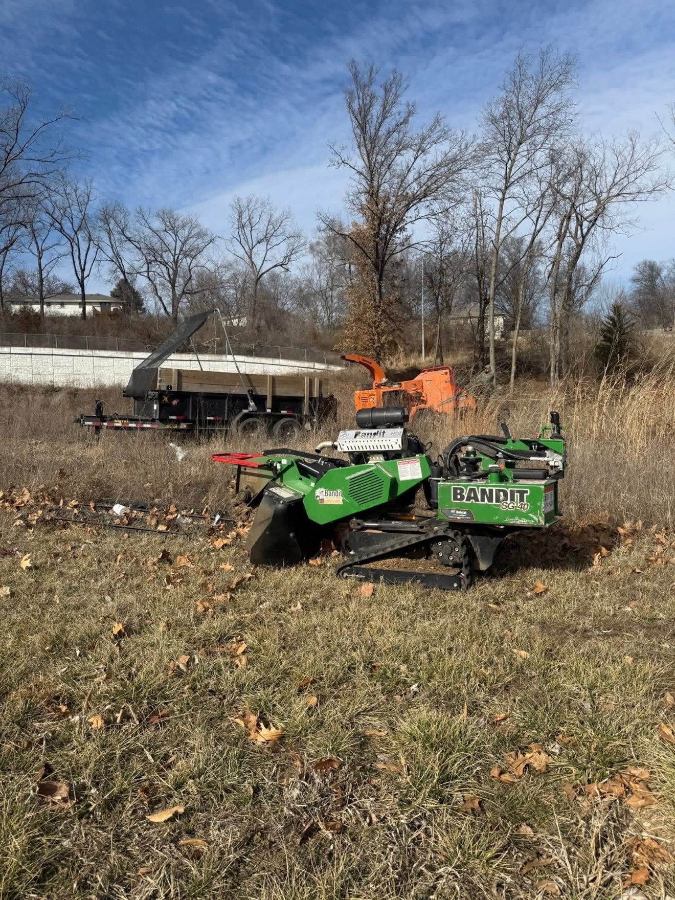Stump grinding and chipping