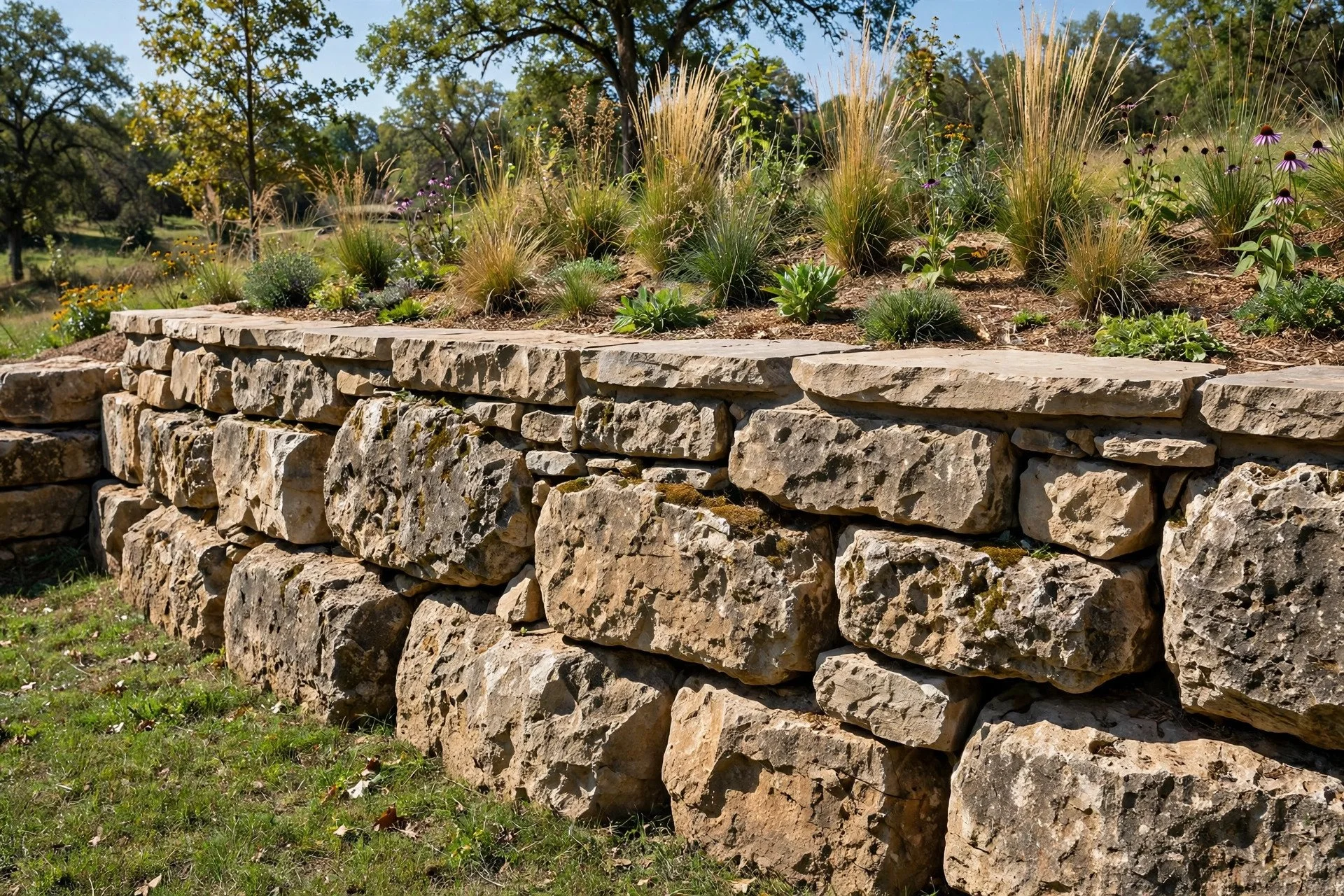 Design idea: natural stone retaining wall