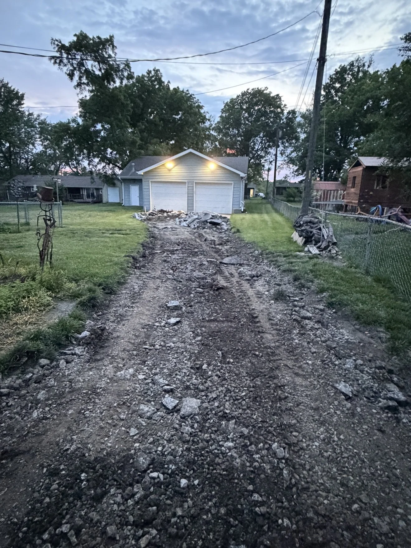 Demo — torn out