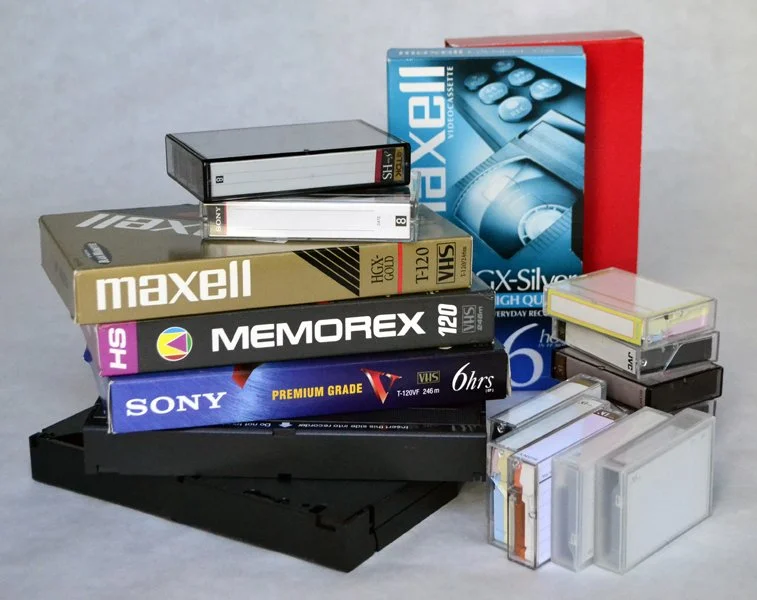Before: Over twenty (20) old VHS, VHS-C and 8mm video tapes that can no longer be viewed using modern technology. Each tape was unlabeled and contained multiple events on a single tape.
